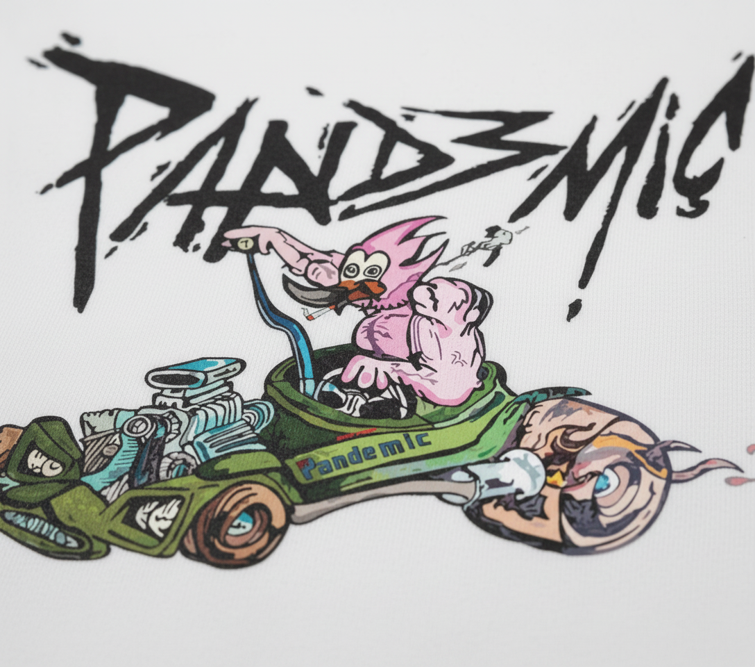 Muscle Hot Rod Hoodie in Bone