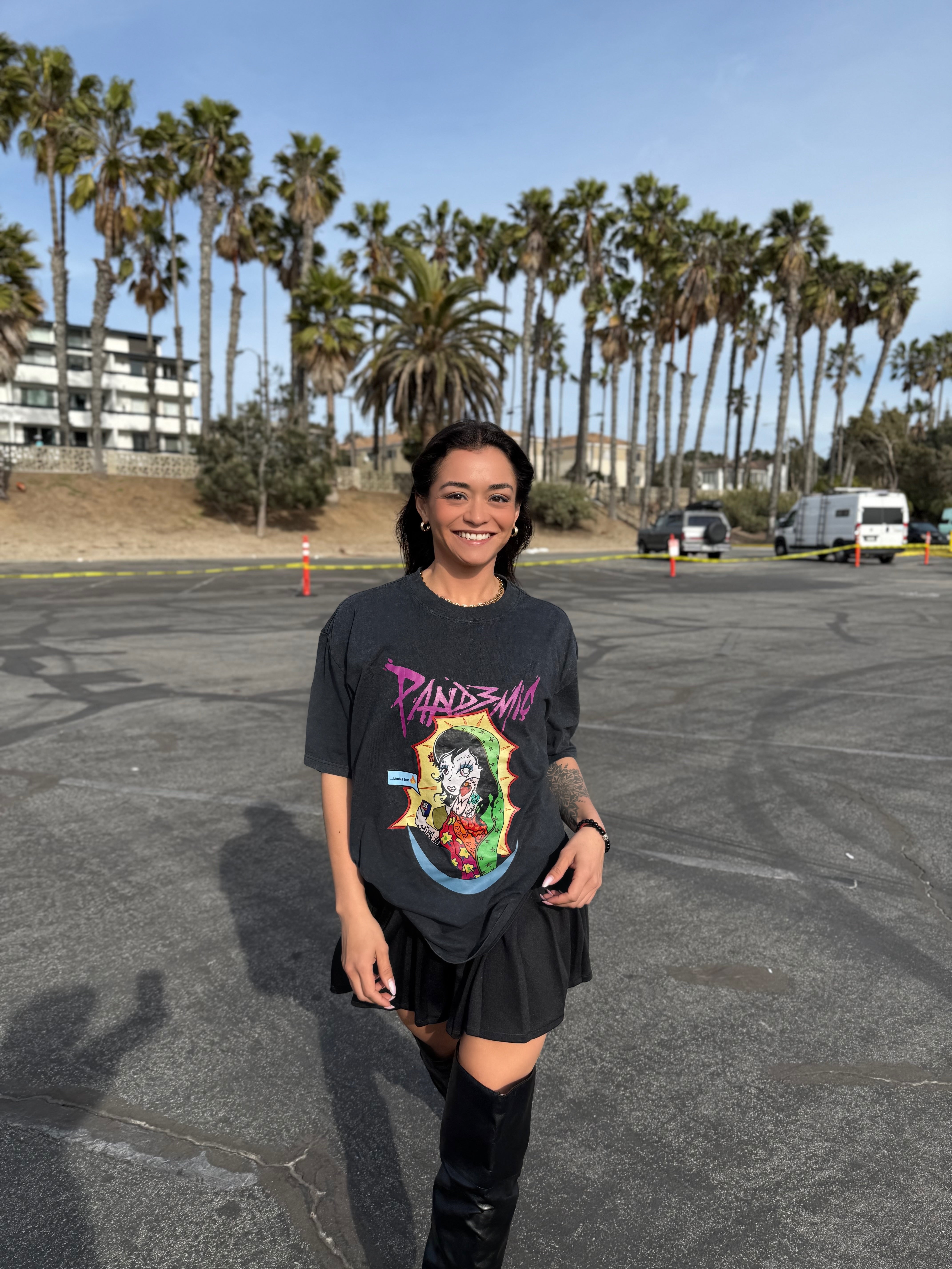 Lupita Gone Wild Stone Wash Heavy Tee