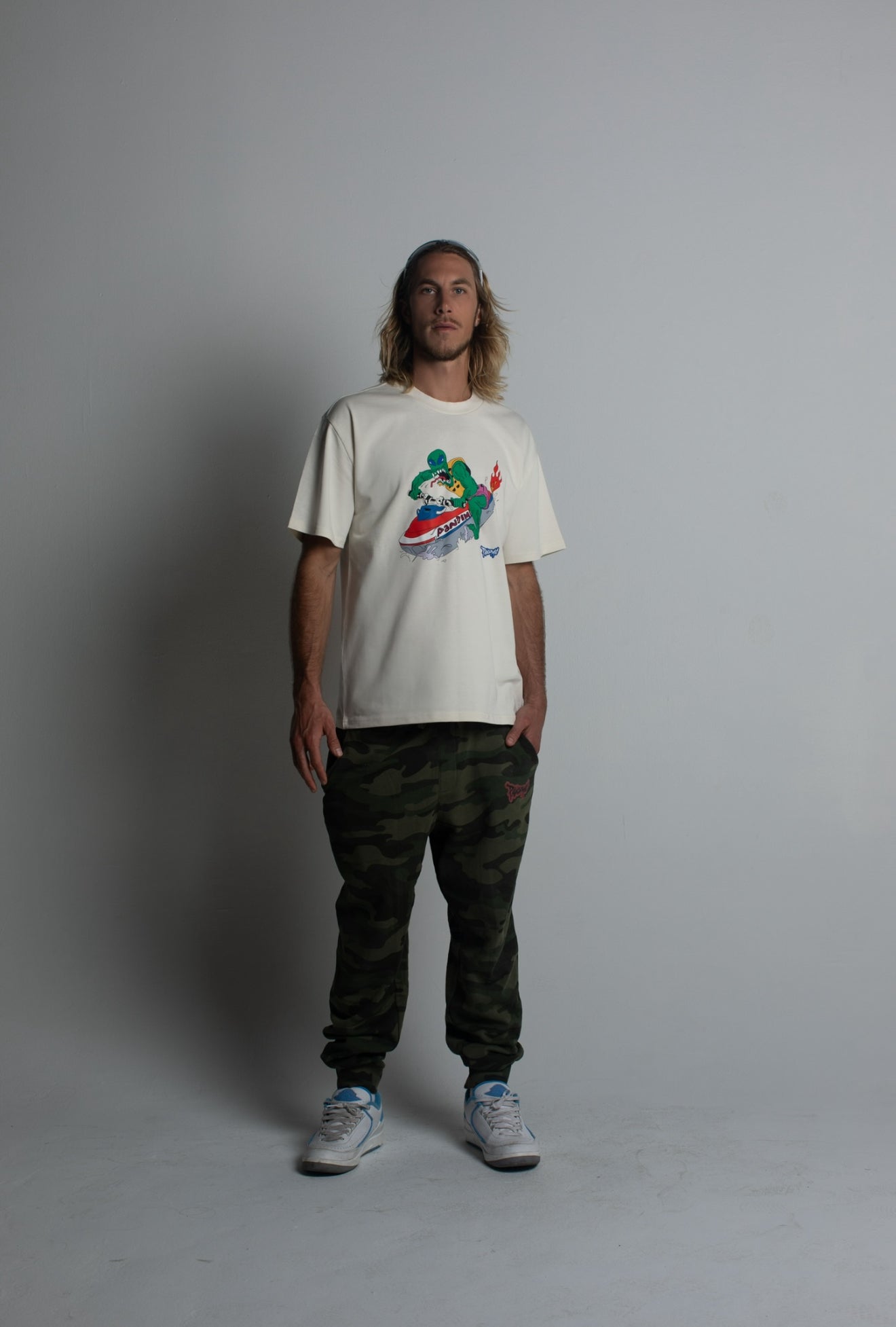 Miami Invasion Tee in Bone