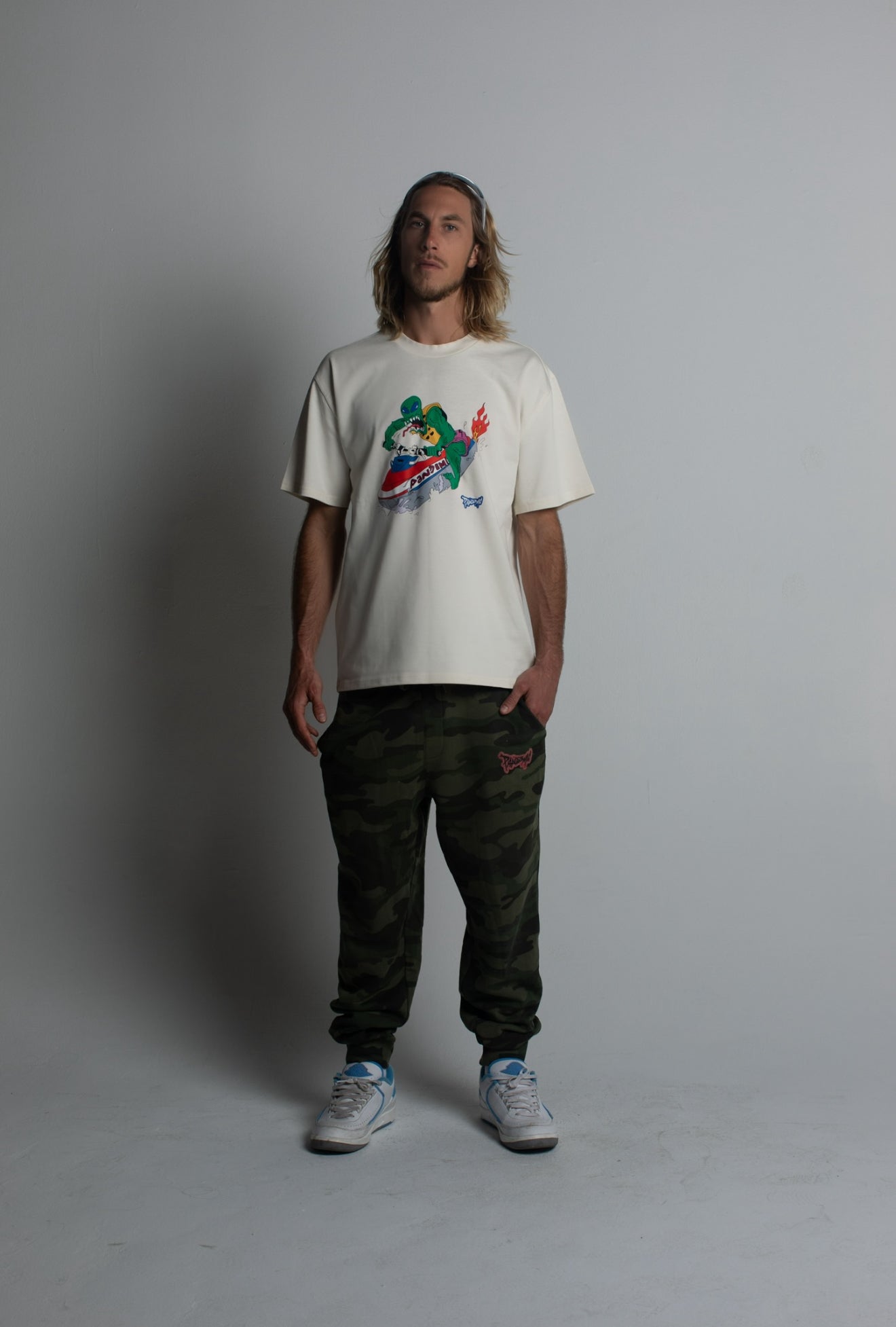 Miami Invasion Tee in Bone