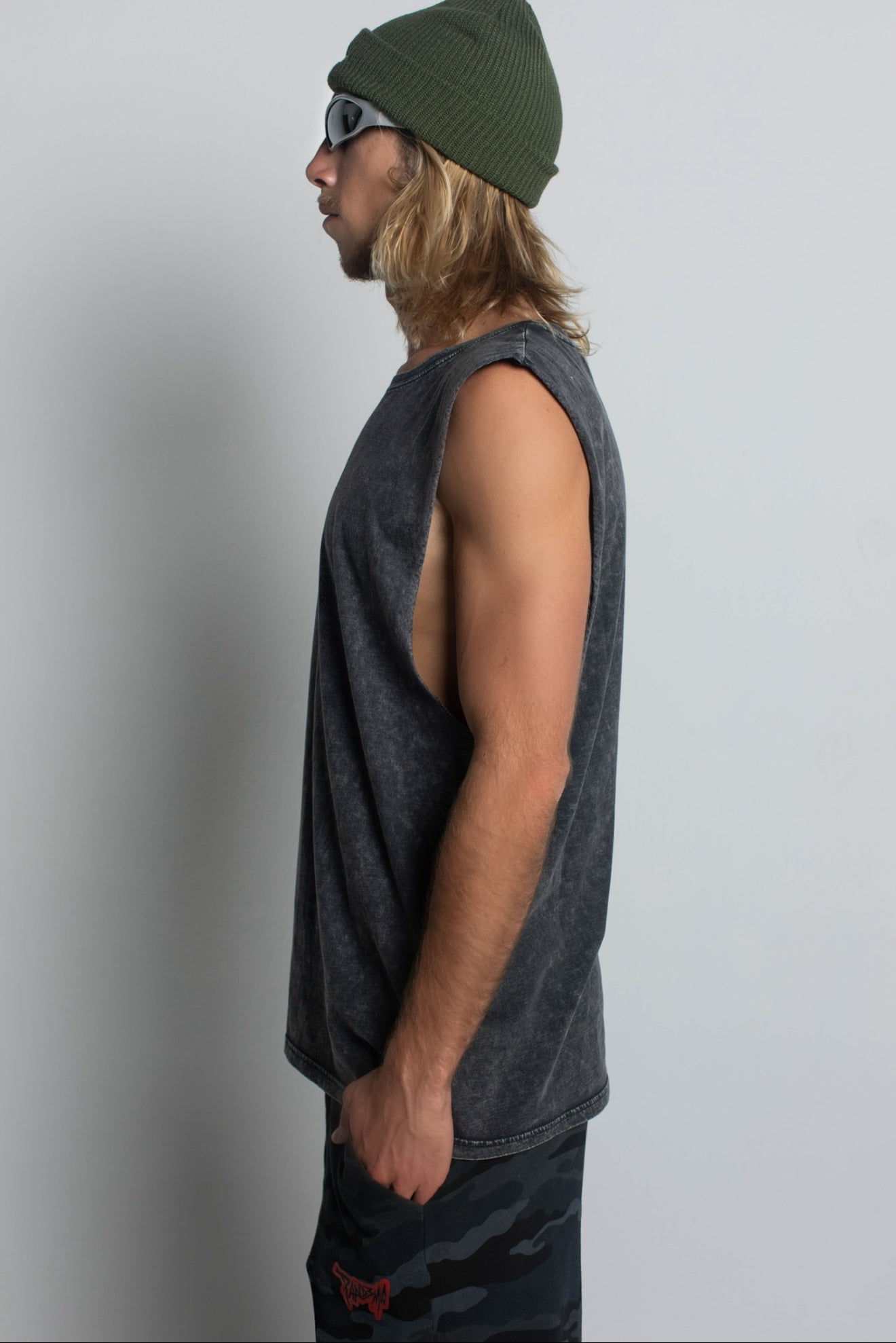 All Gas No Breaks Tank Top in Ash