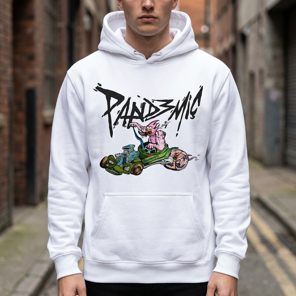 Muscle Hot Rod Hoodie in Bone