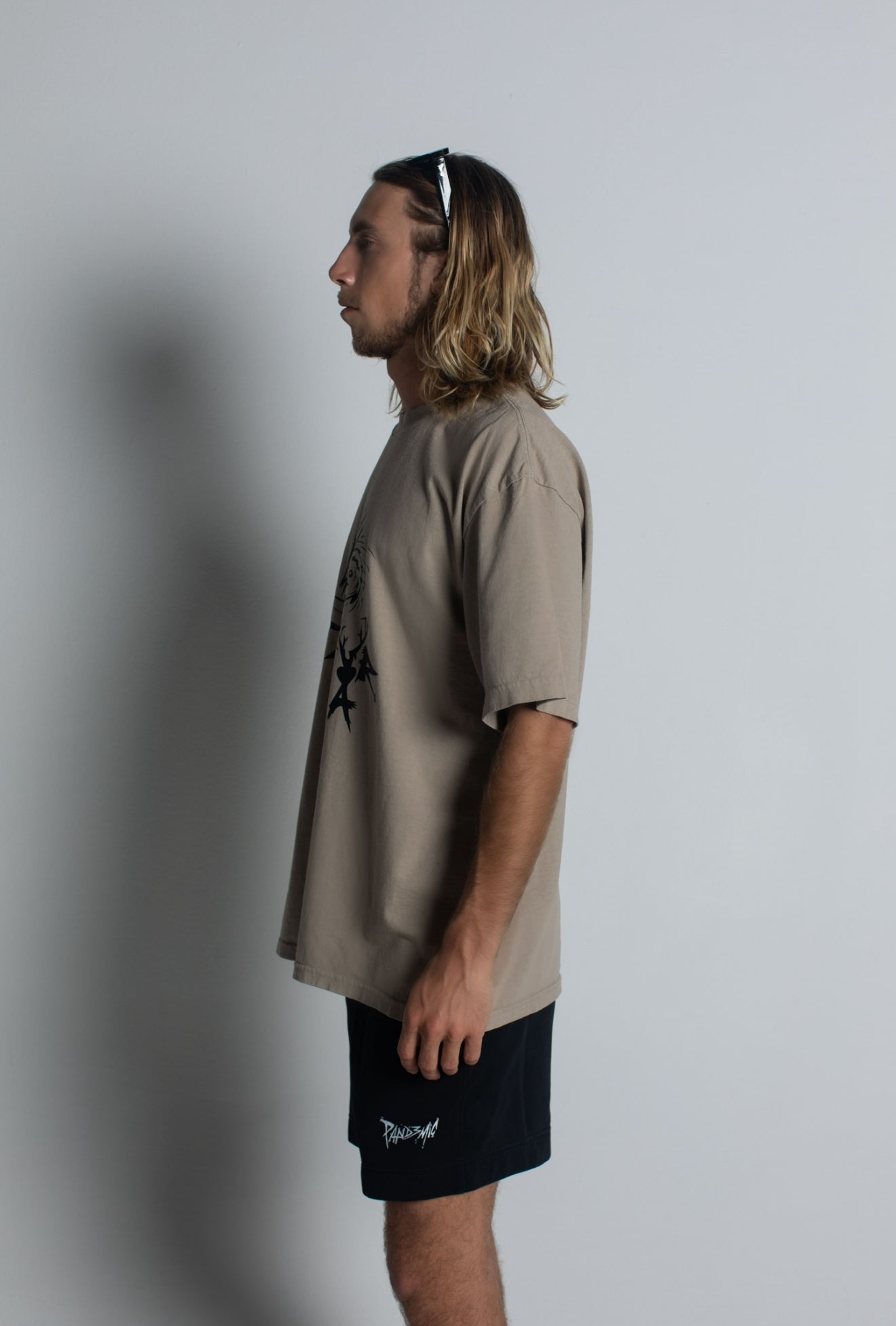 Pandemic No Fear T-Shirt in Sand