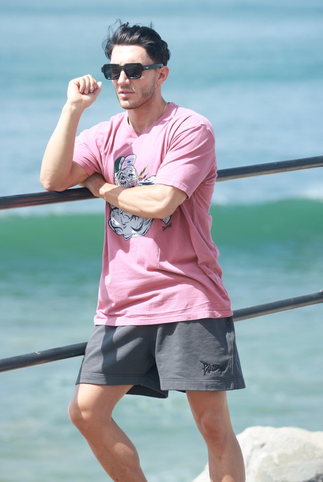 Bolted Ape T-Shirt in Guava