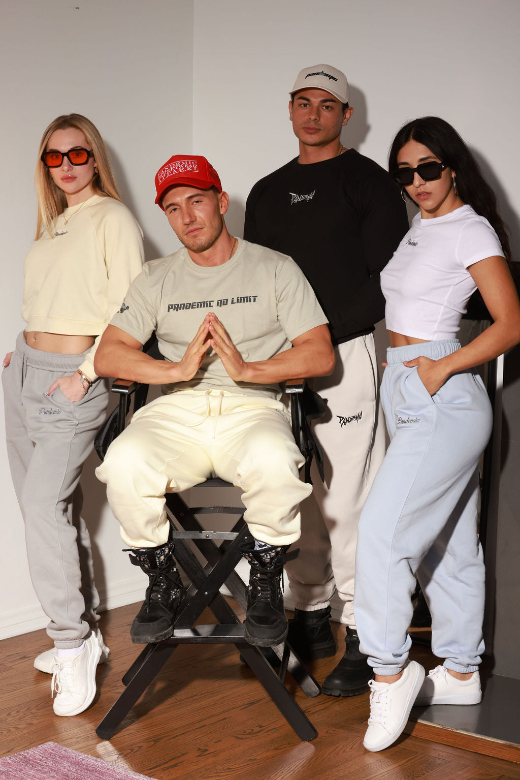 No Limit Relax Track Pants in Light Blue