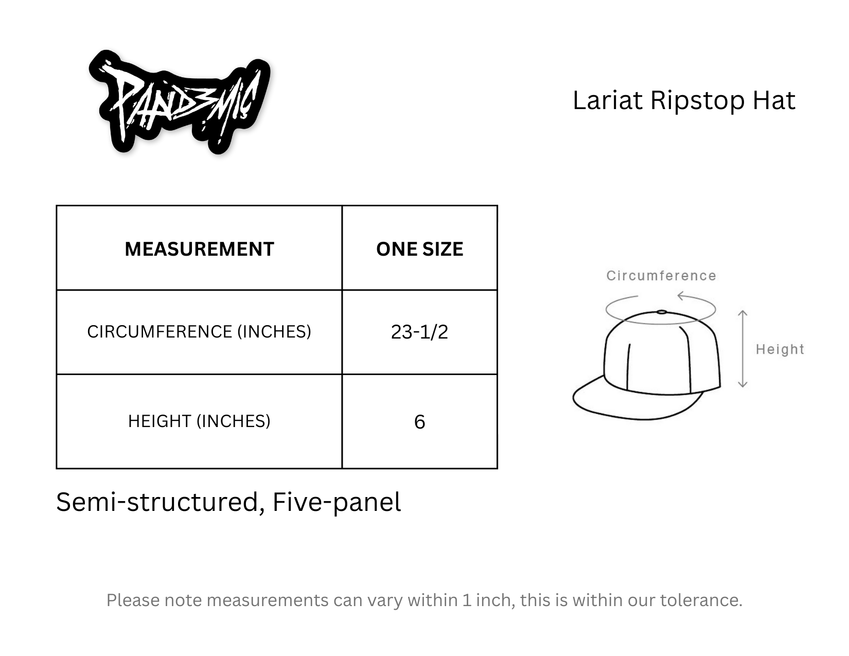 Lariat Ripstop Hat with Signature Logo