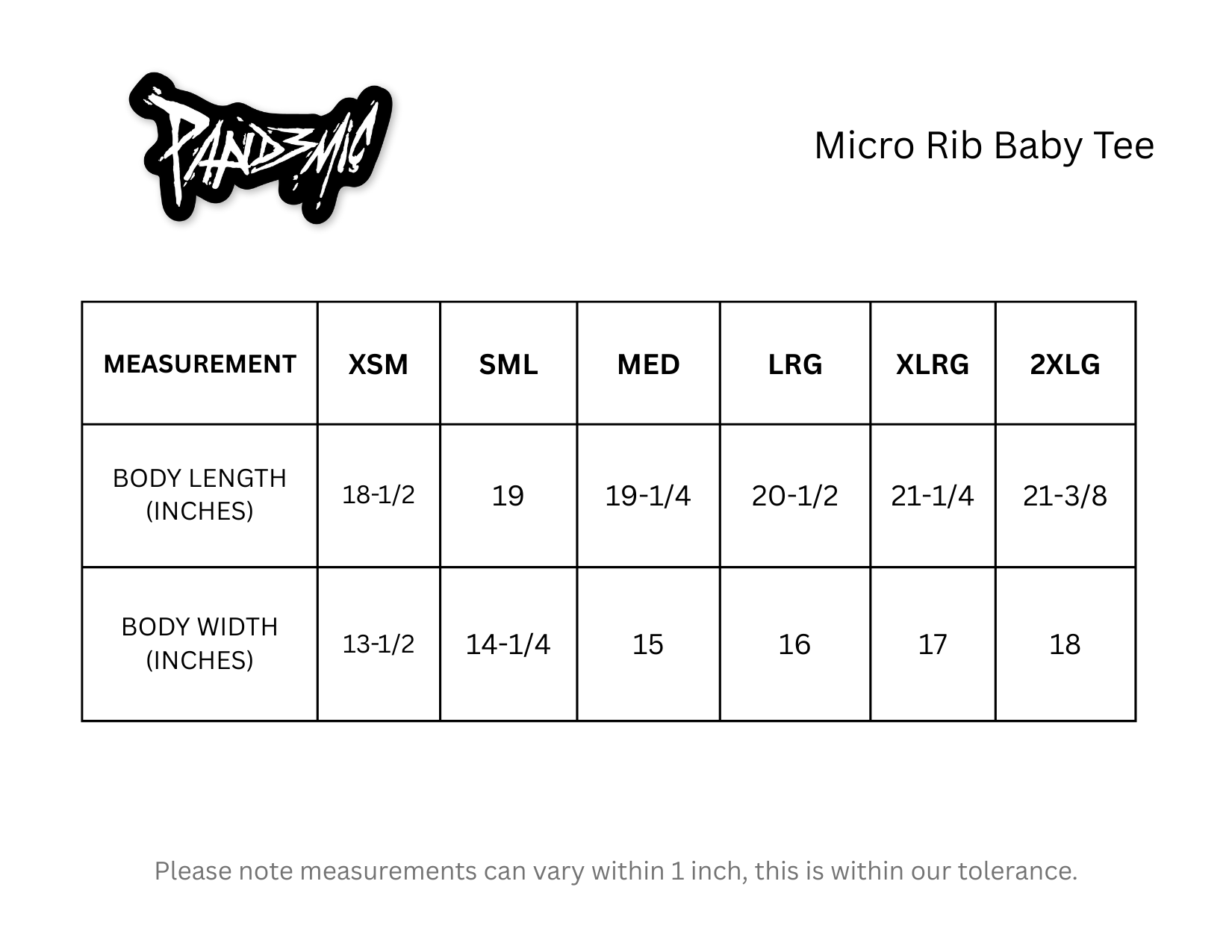 No Limit Micro Rib Baby Tee in Noir