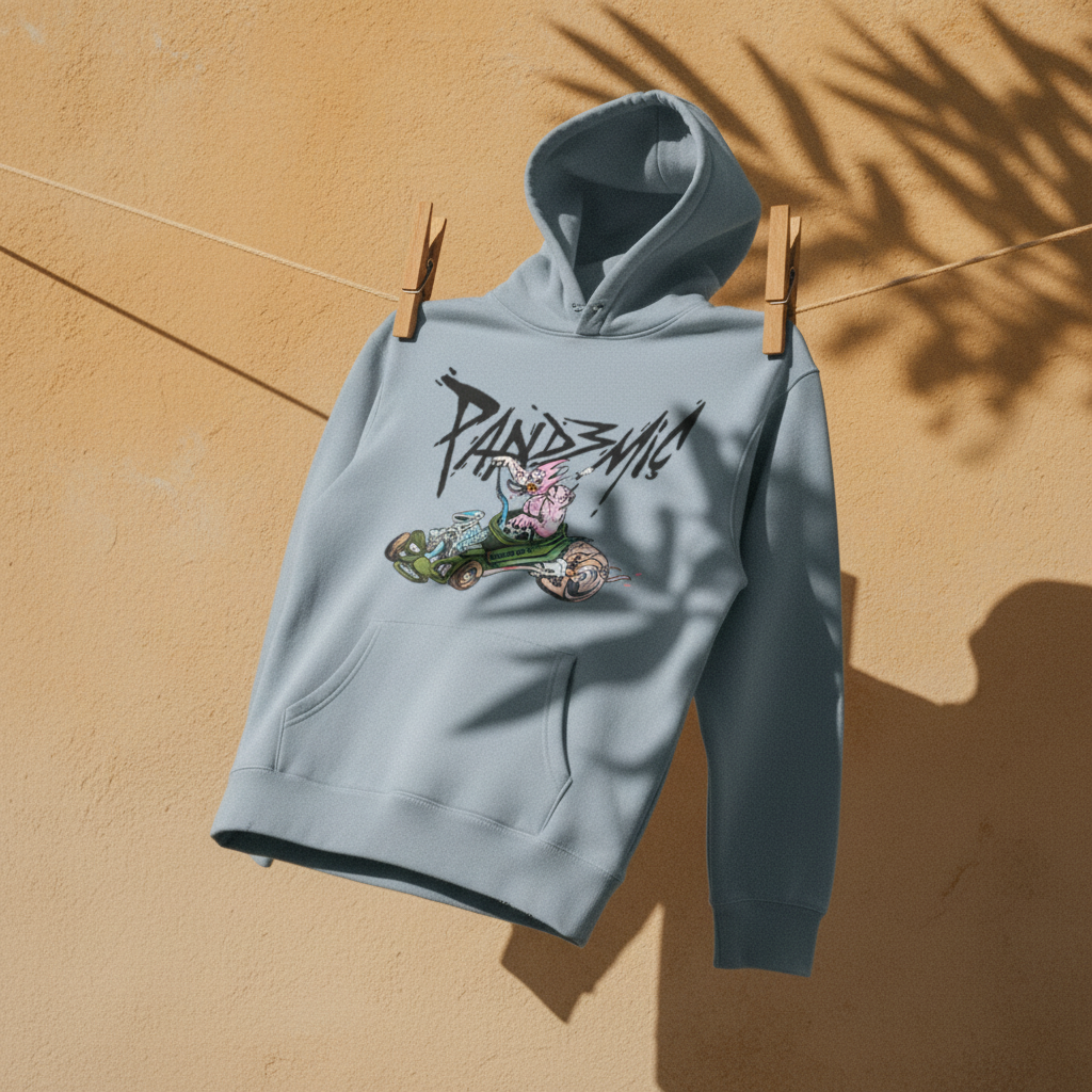 Muscle Hot Rod Hoodie in Powder