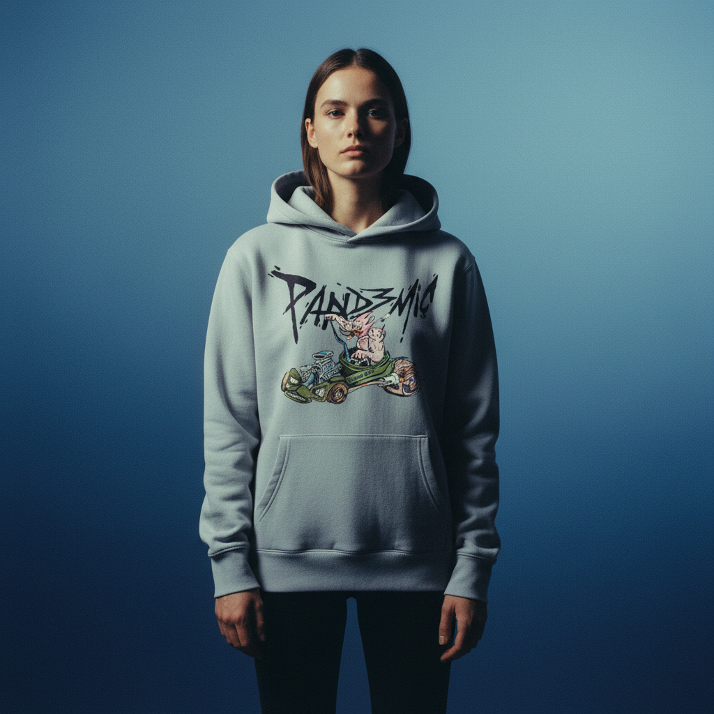 Muscle Hot Rod Hoodie in Powder