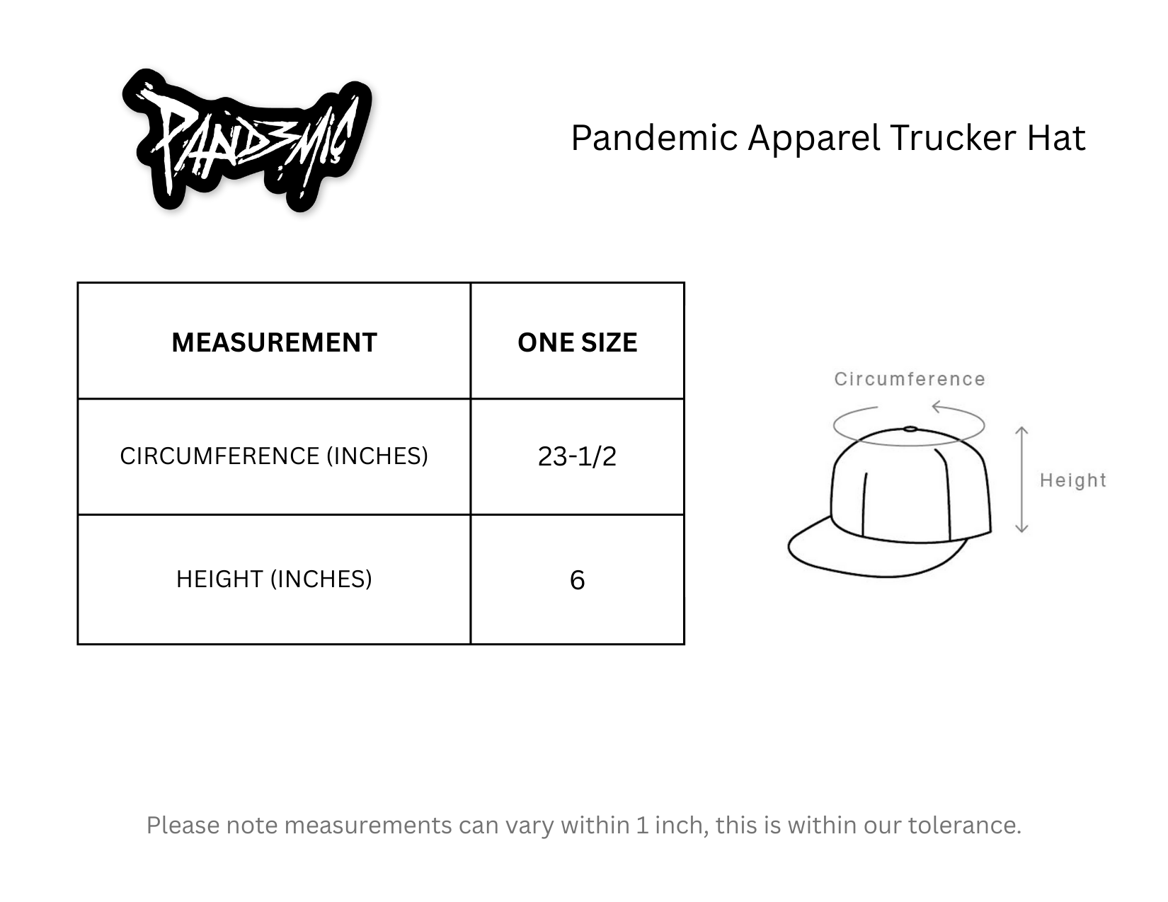 Pandemic Apparel Trucker Hat Camo