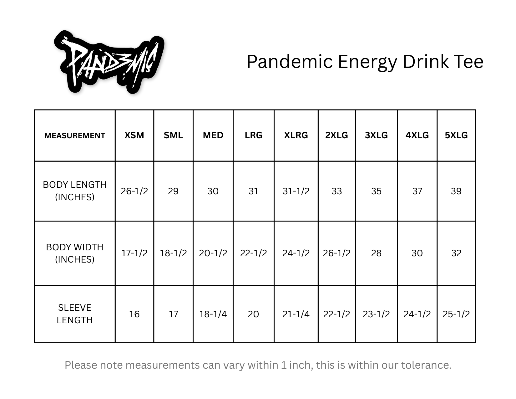 Pandemic Energy Drink Tee