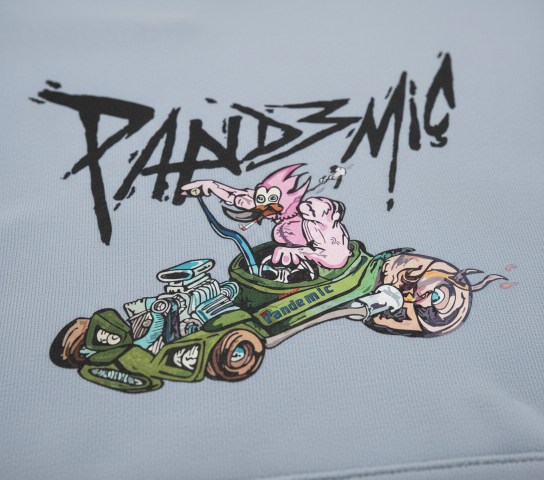 Muscle Hot Rod Hoodie in Powder