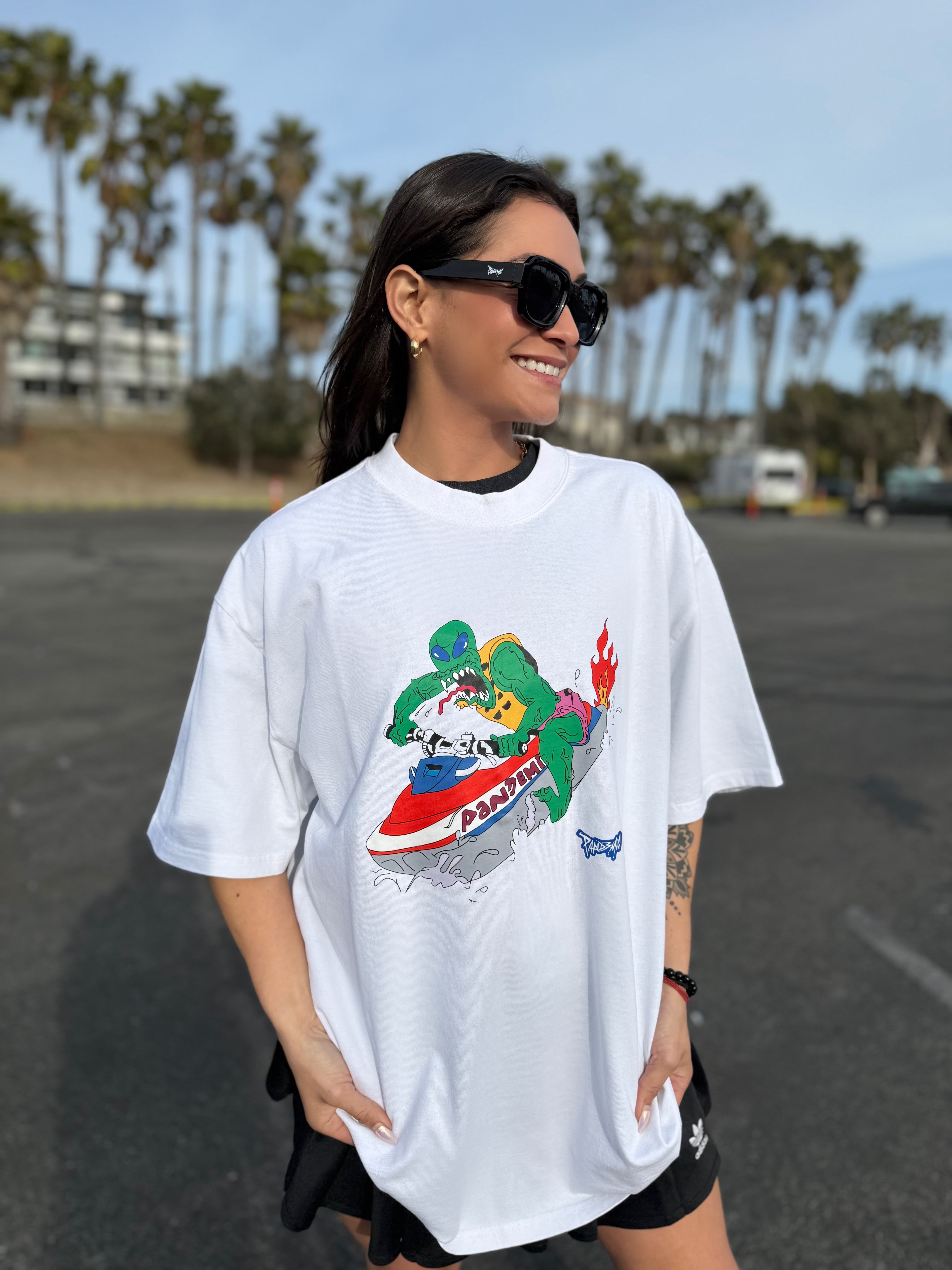 Miami Invasion Tee in Powder