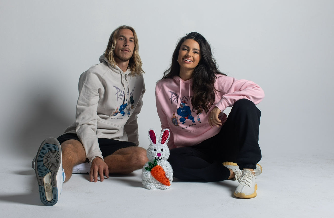 Bourbon Ape Lightweight Hoodie in Bone