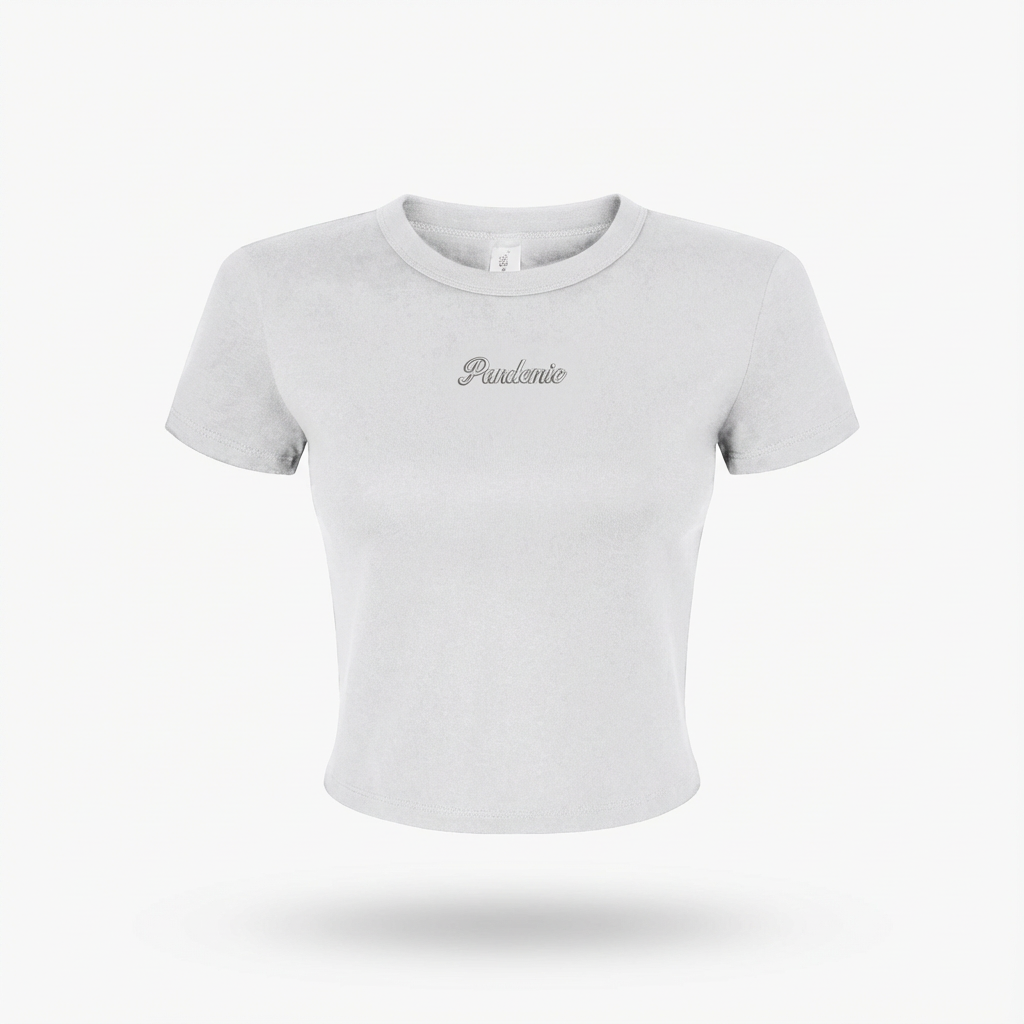 No Limit Micro Rib Baby Tee in Bone