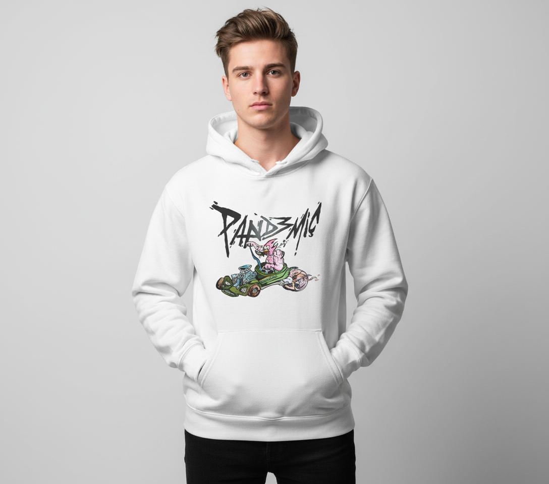 Muscle Hot Rod Hoodie in Bone