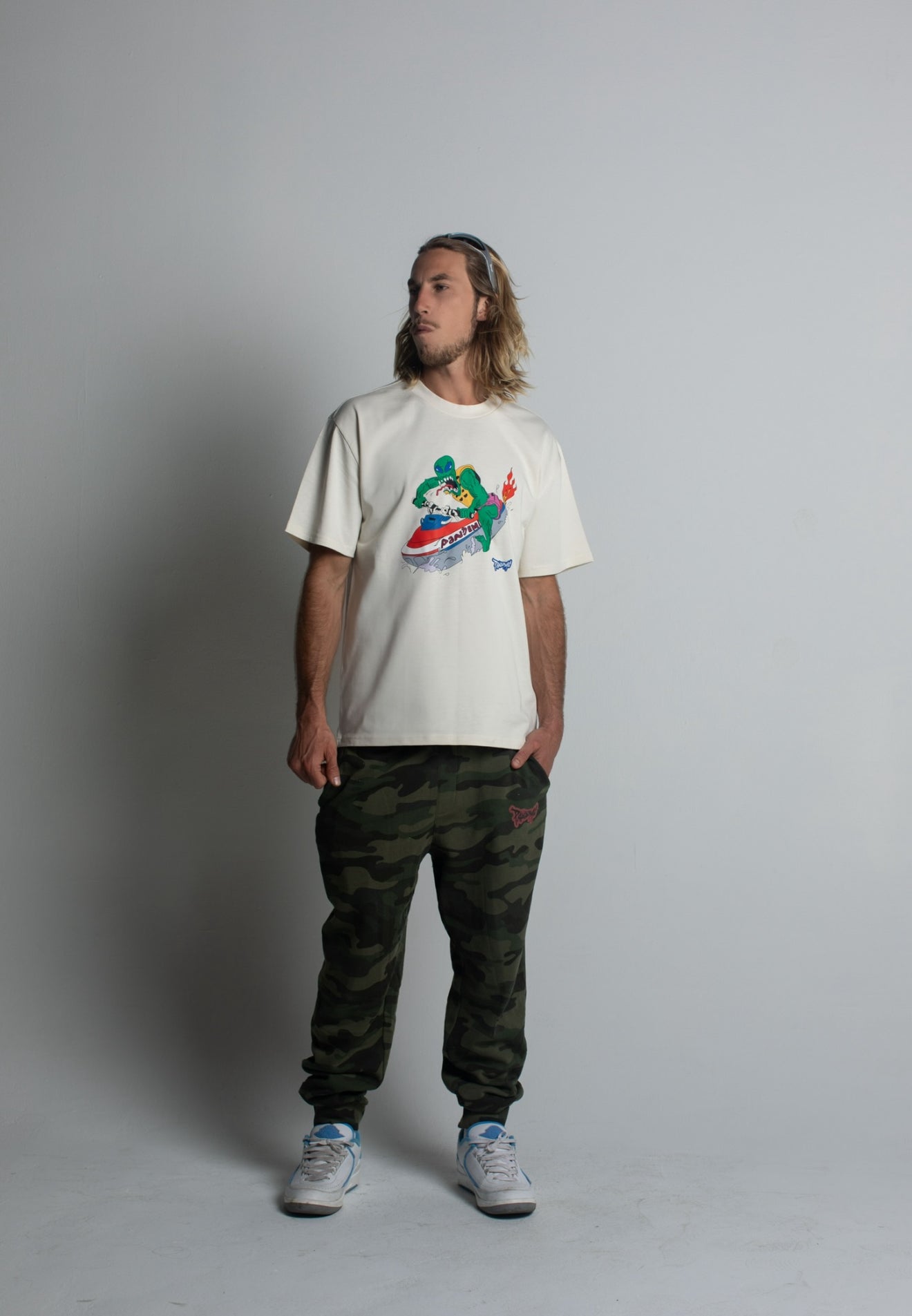 Miami Invasion Tee in Bone