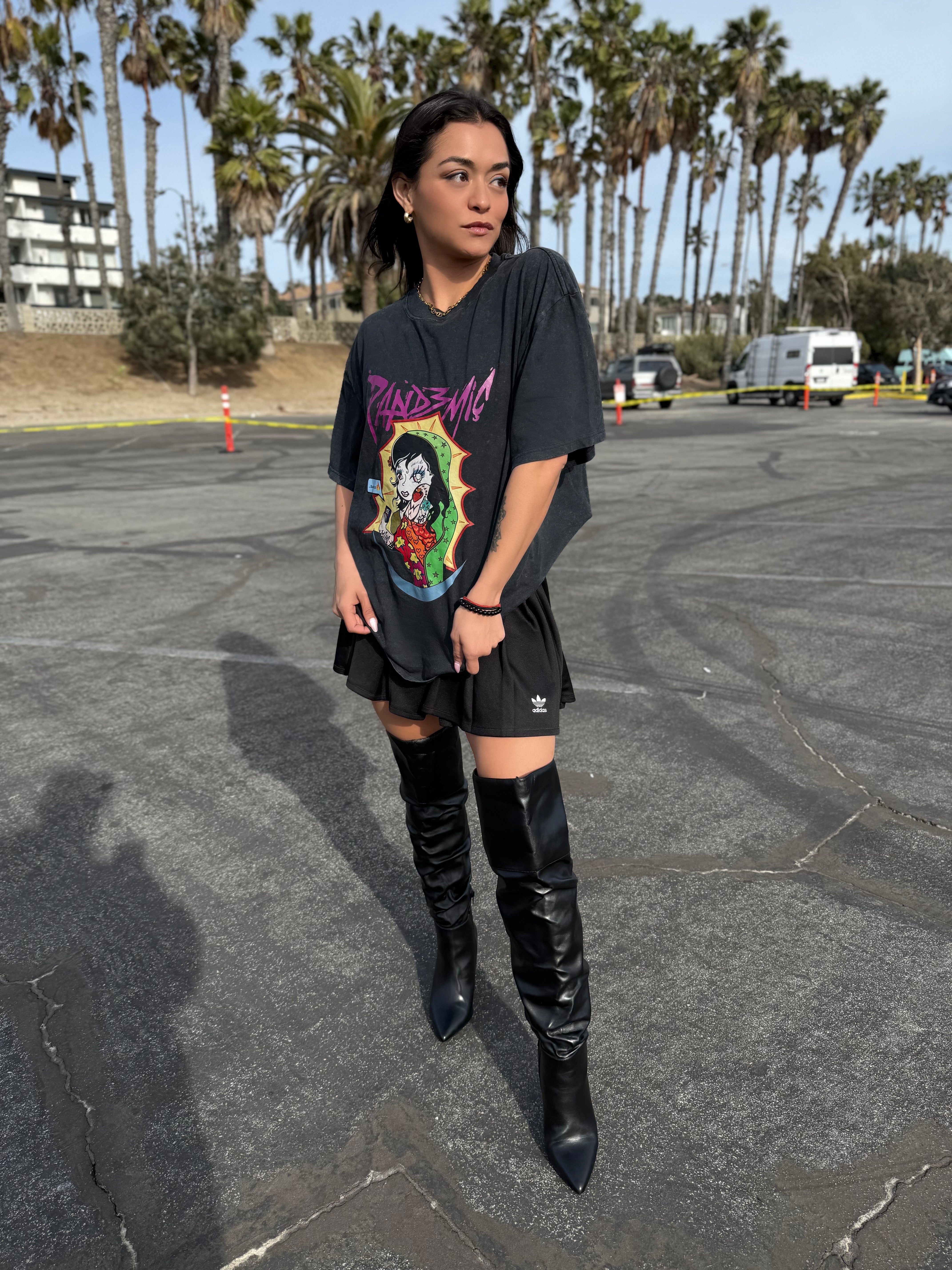 Lupita Gone Wild Stone Wash Heavy Tee