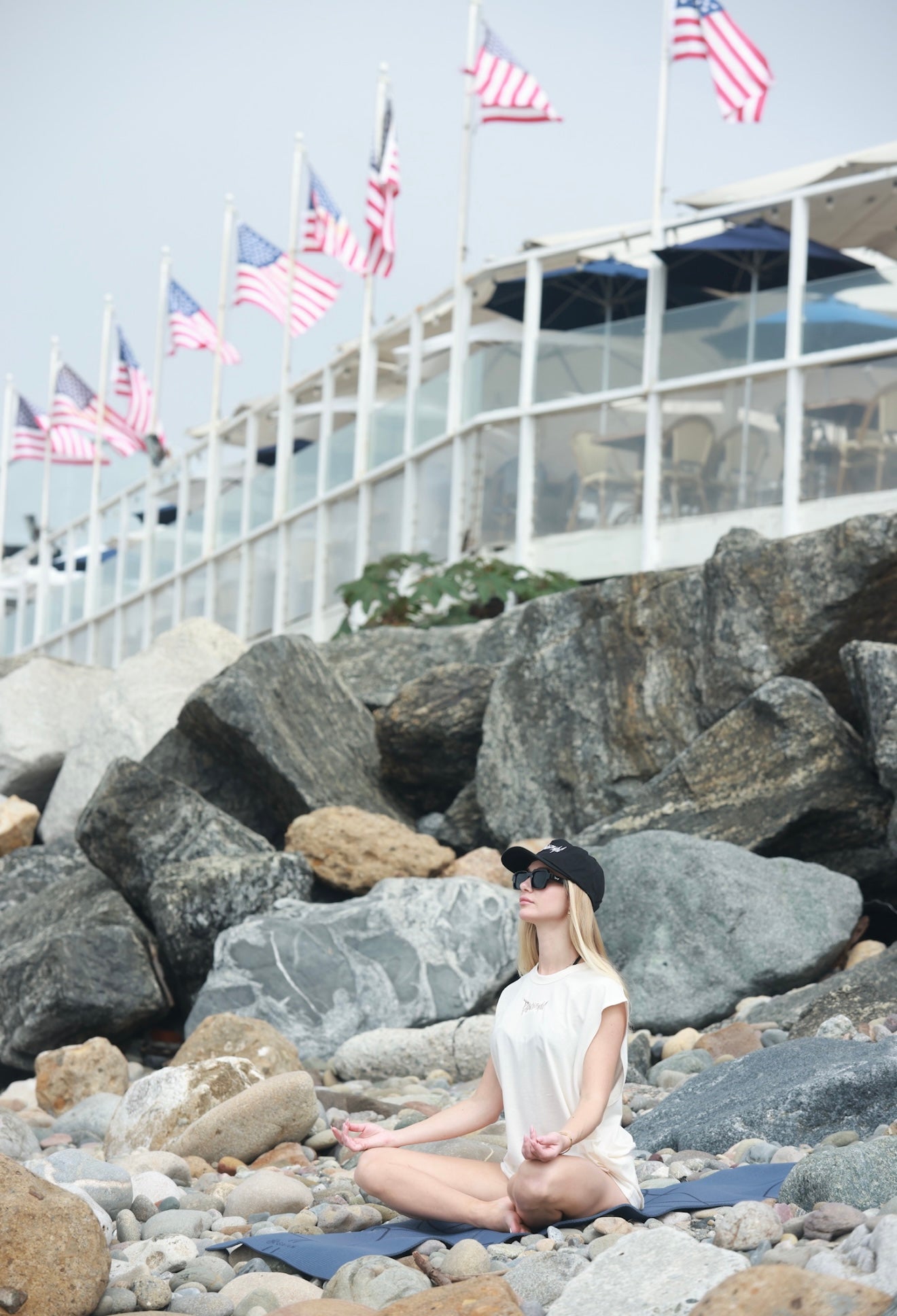 Signature Logo Active Blend Tank in Beige