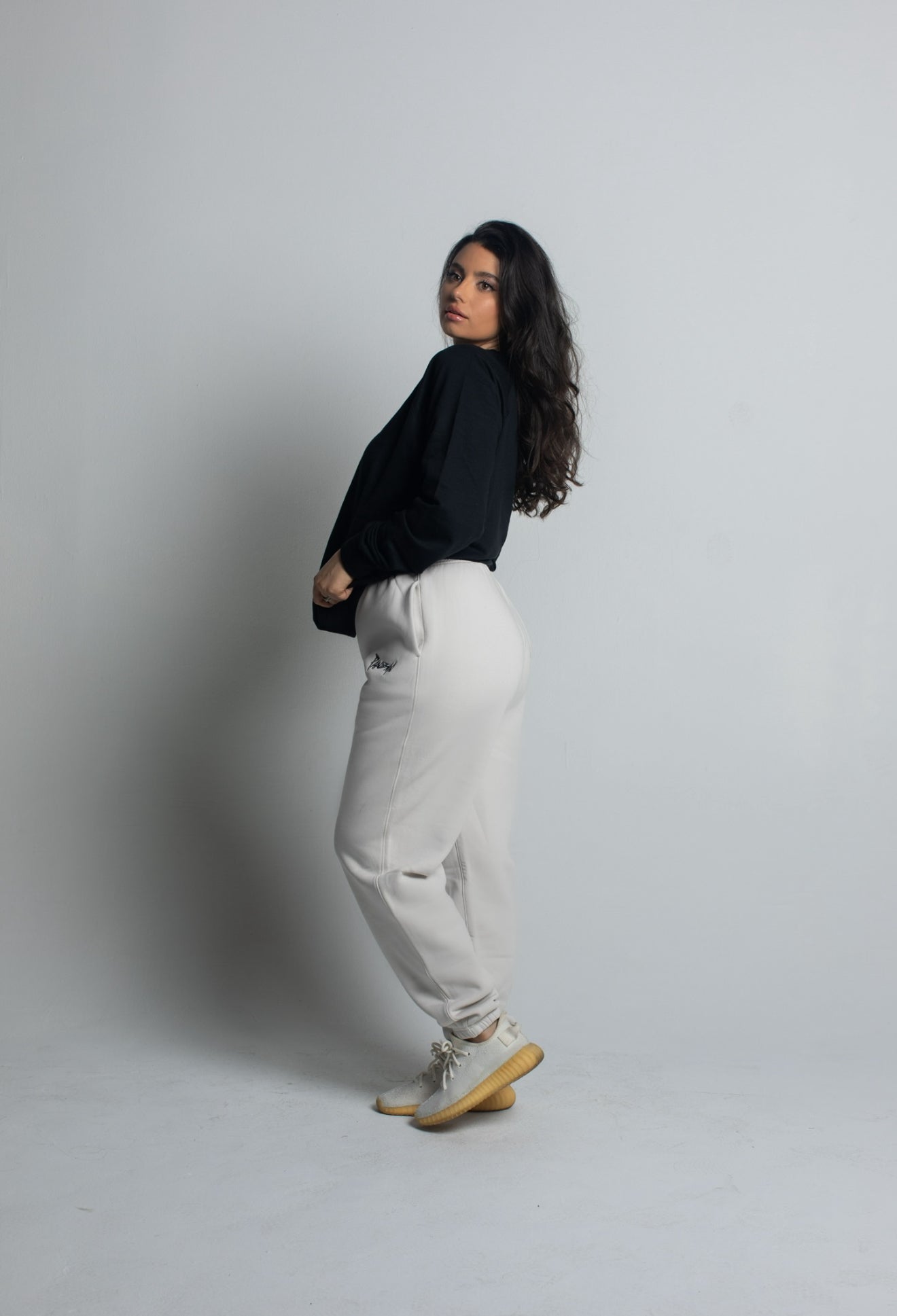 No Limit Relax Track Pants in Bone