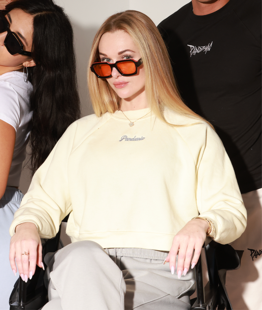 No Limit Raglan Fleece Sweatshirt in French Vanilla