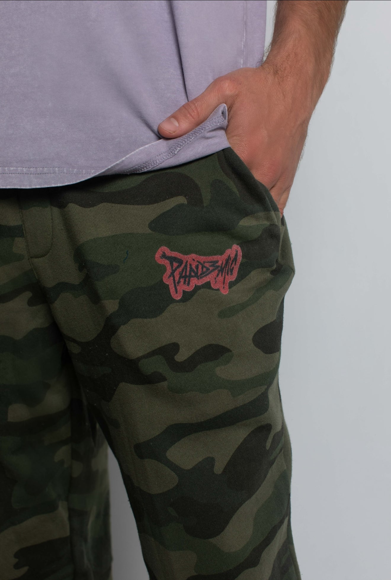 No Fear Camo Joggers in Olive