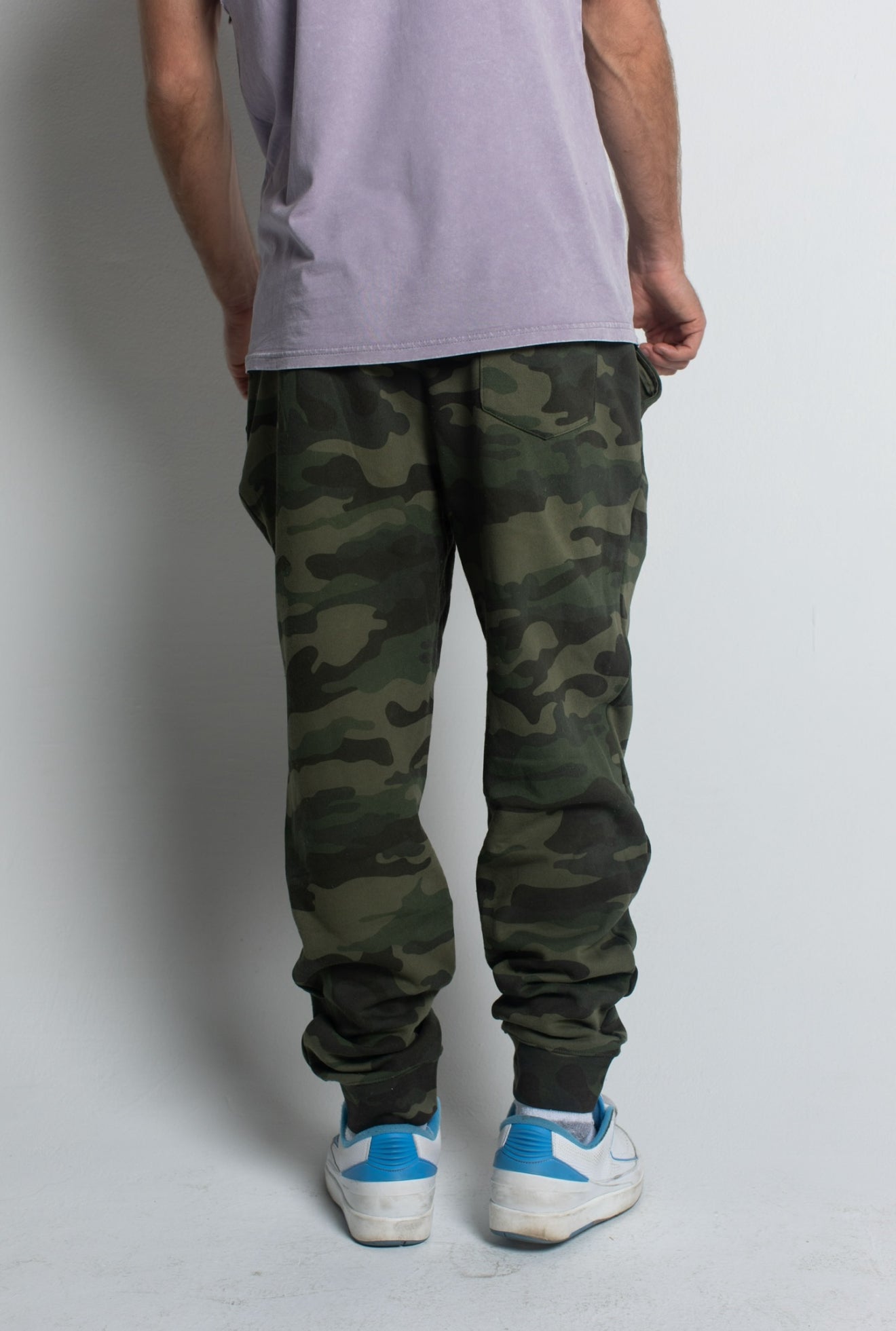 No Fear Camo Joggers in Olive