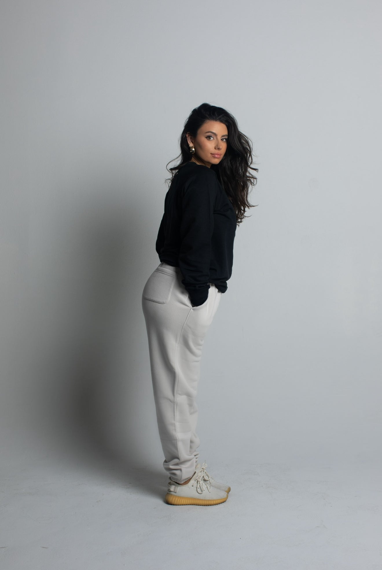 No Limit Relax Track Pants in Bone