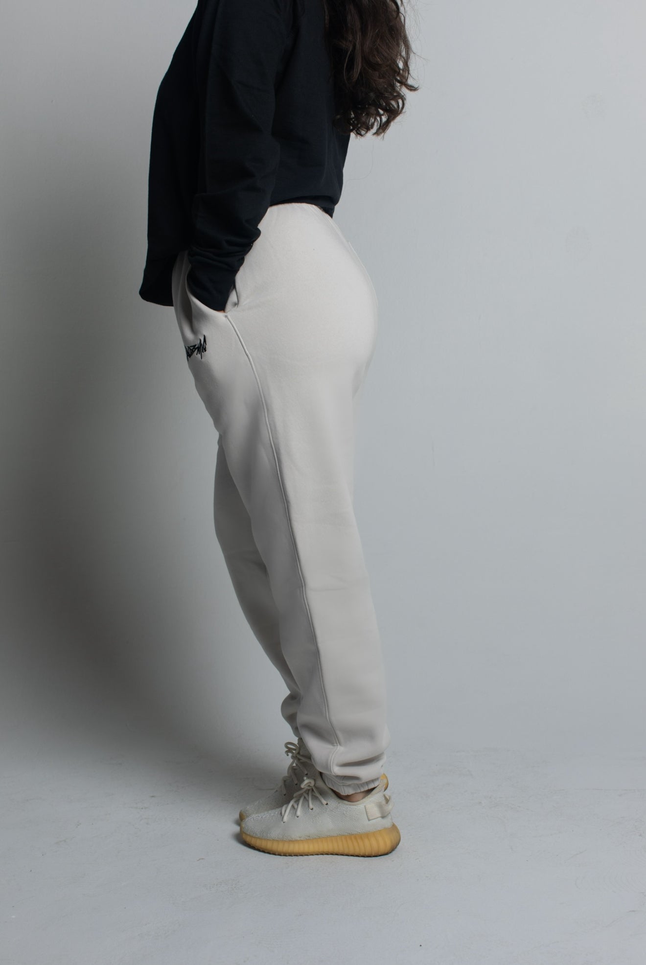 No Limit Relax Track Pants in Bone