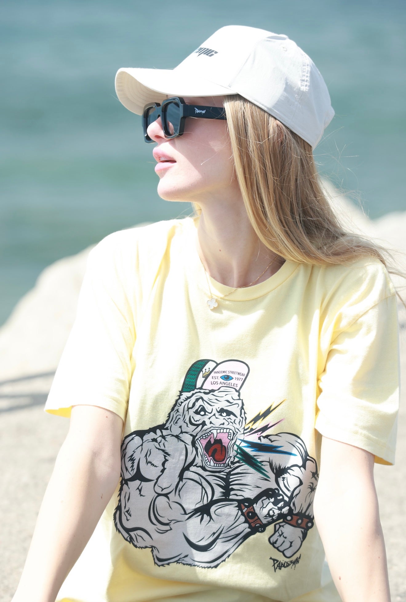 Bolted Ape T-Shirt in Butter Yellow