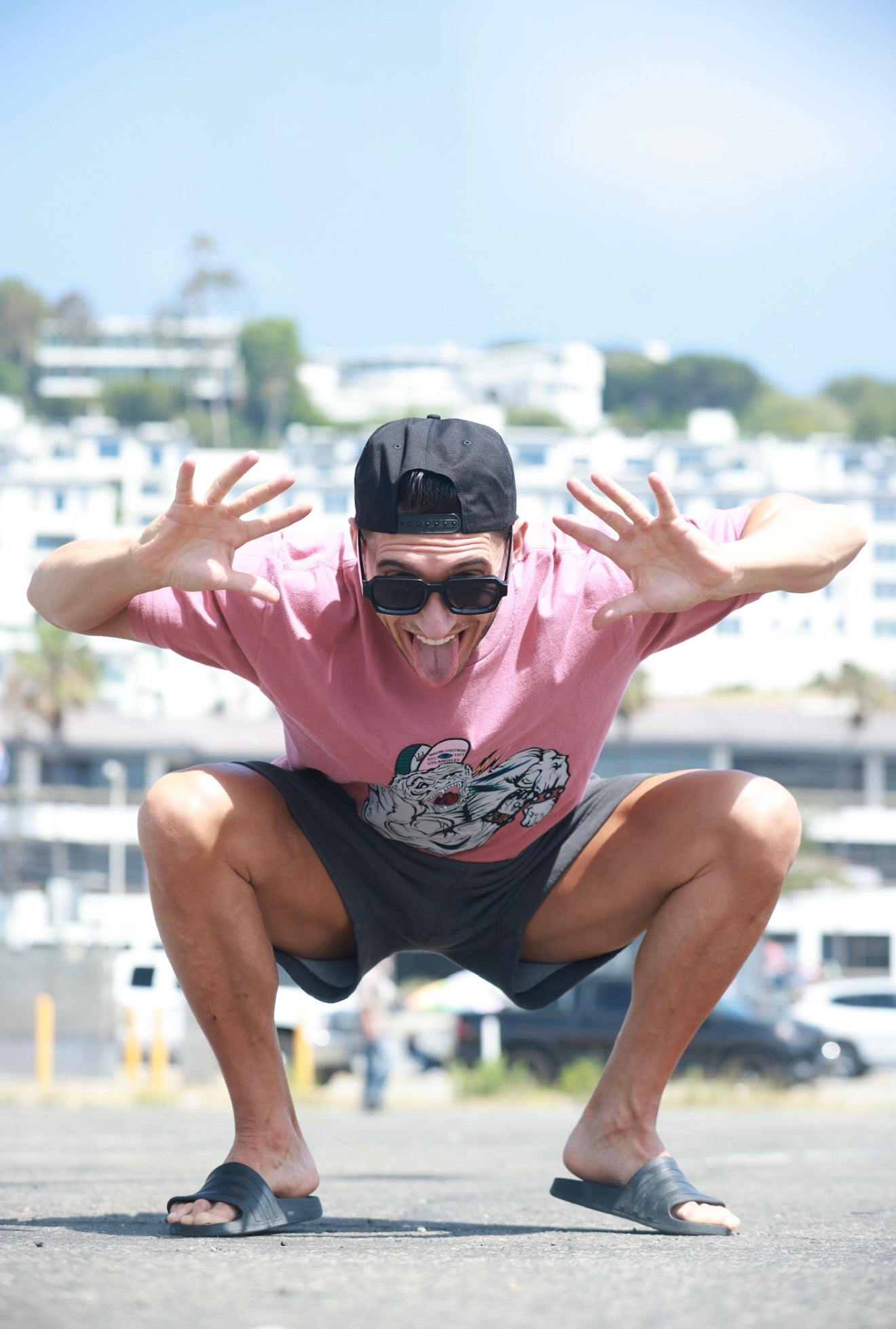 Bolted Ape T-Shirt in Guava