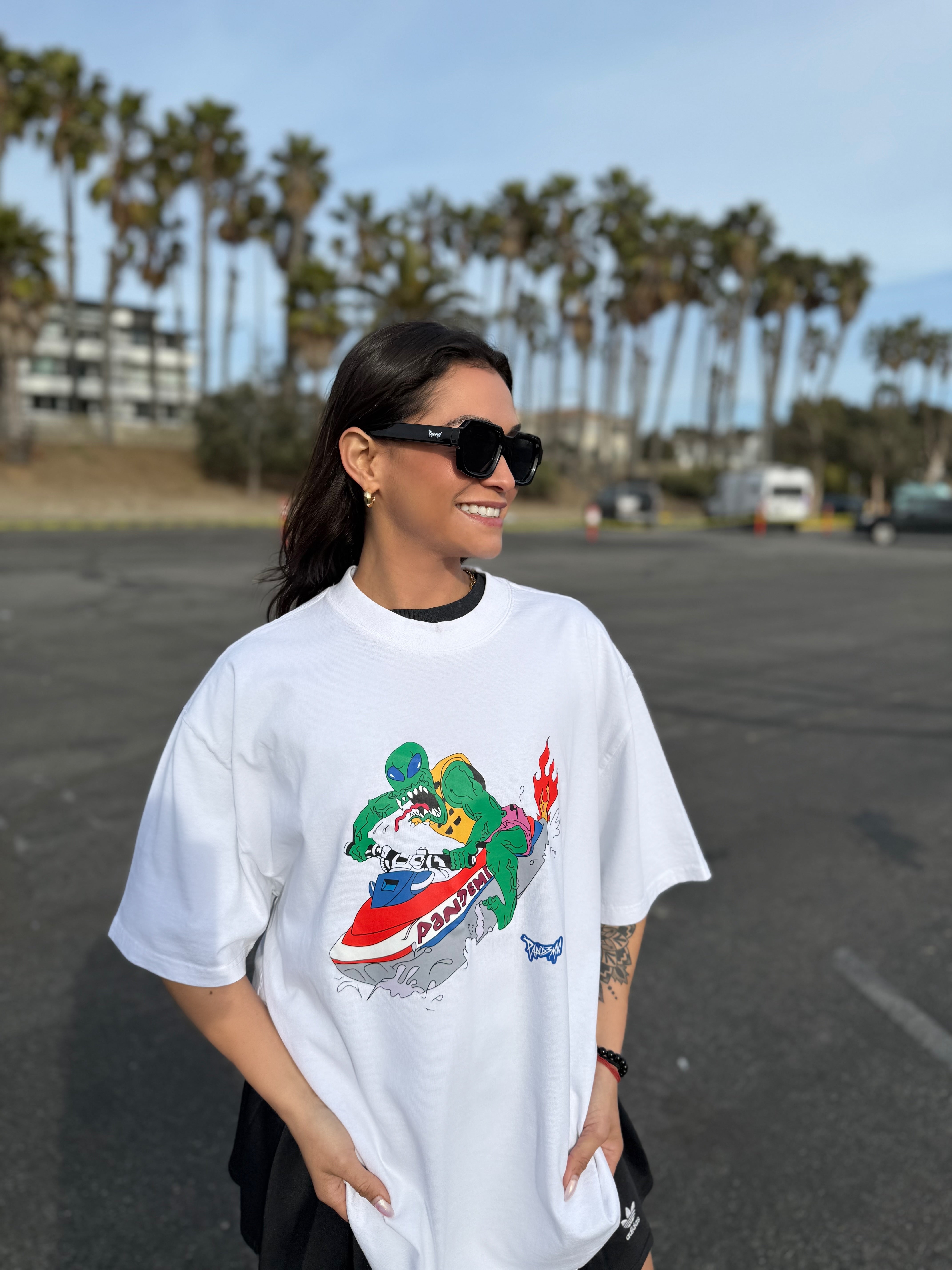 Miami Invasion Tee in Powder