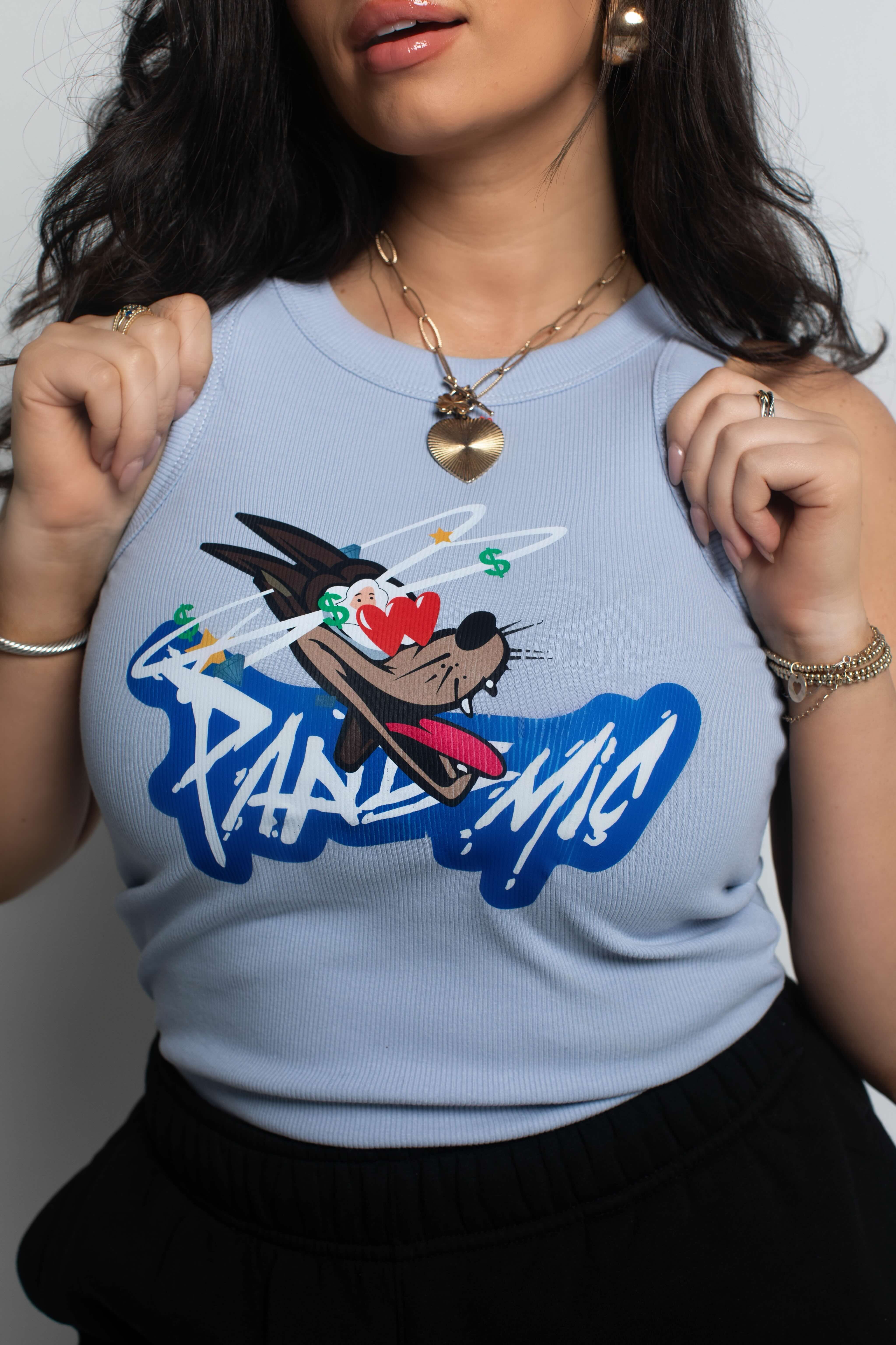 No Fear Organic Rib Tank in Powder