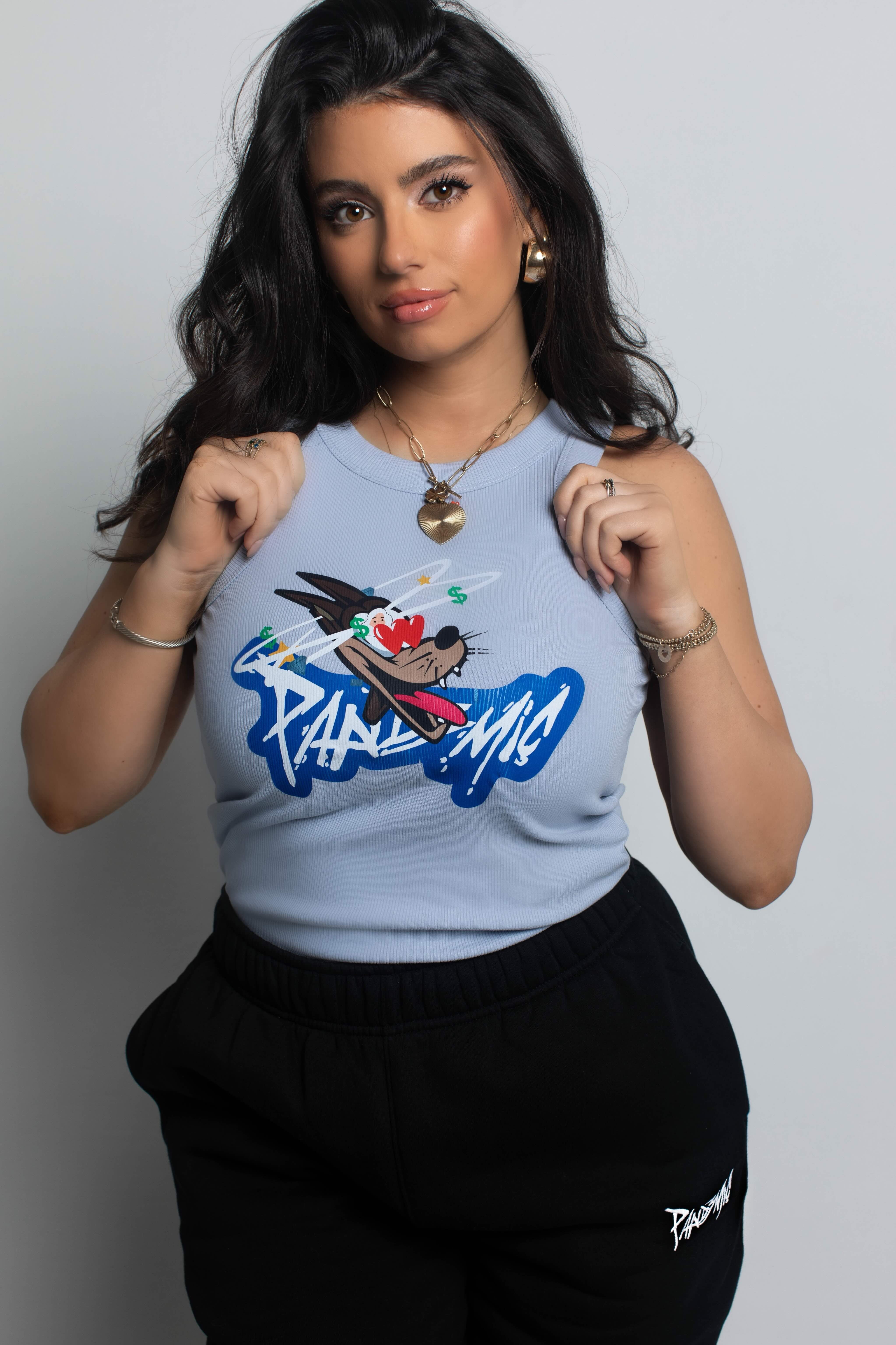 No Fear Organic Rib Tank in Powder