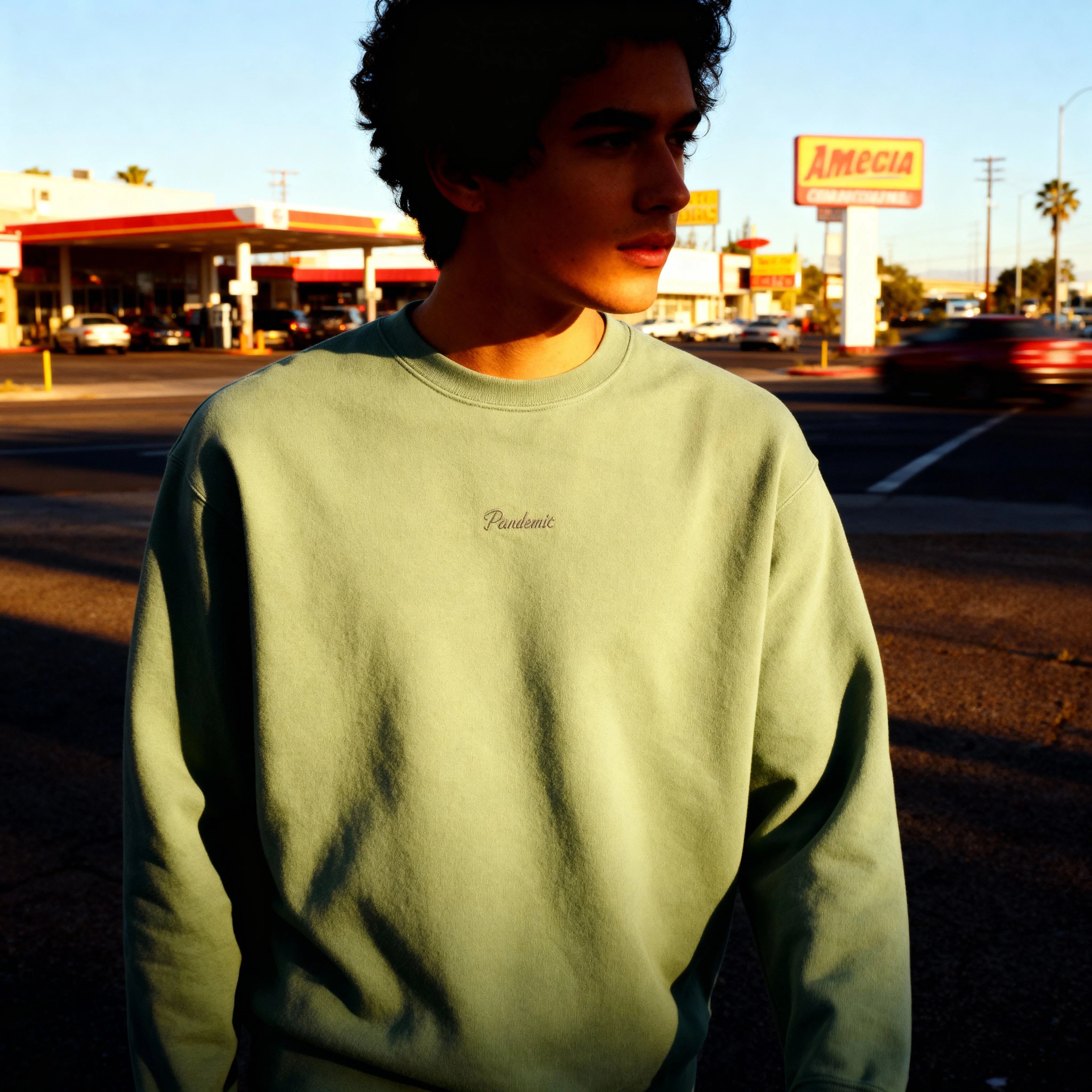 Heavyweight Crewneck Sweatshirt in Dusty Sage