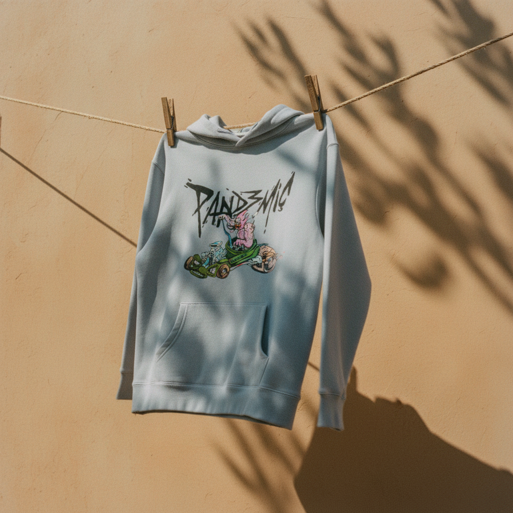 Muscle Hot Rod Hoodie in Powder