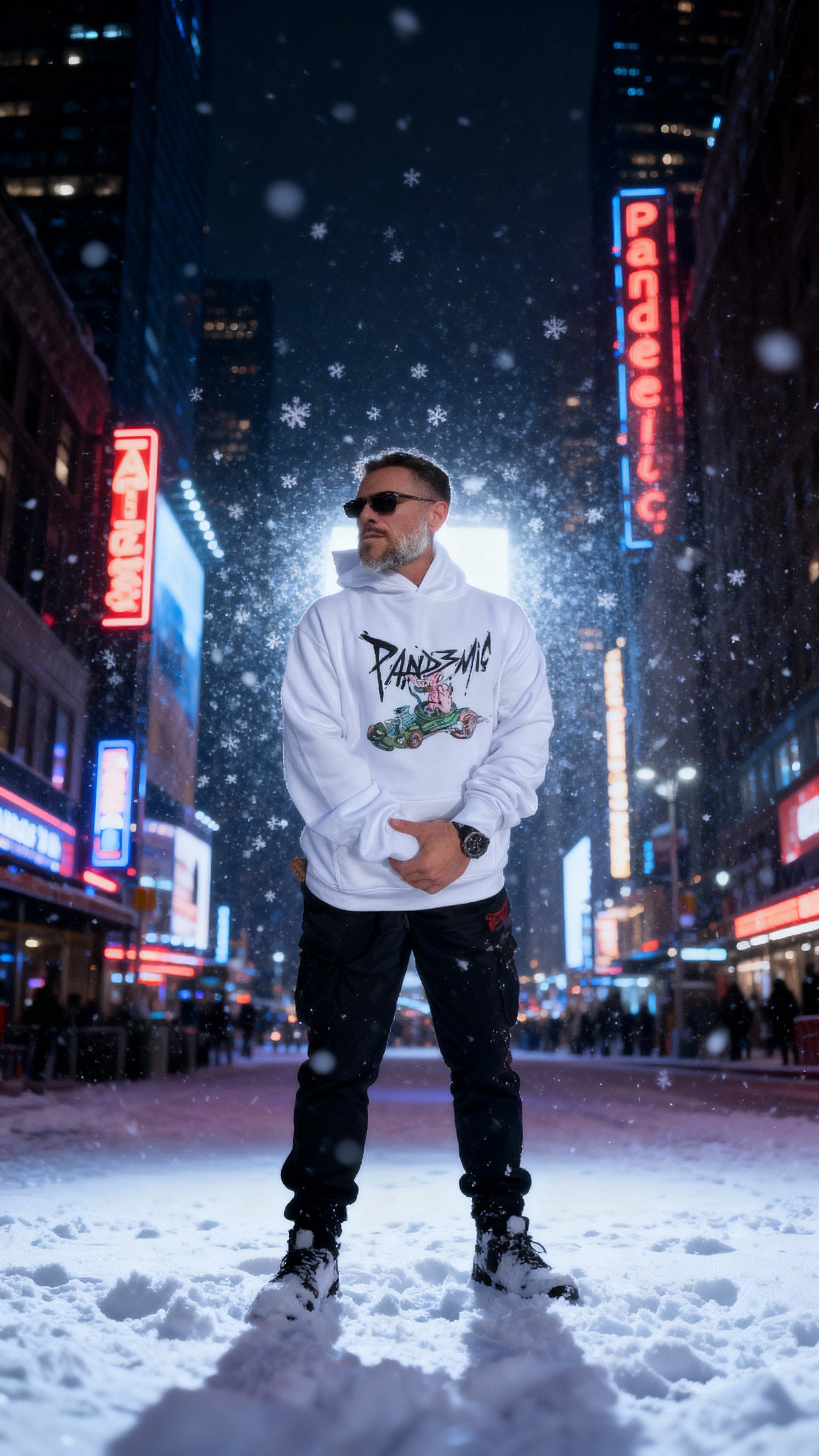 Muscle Hot Rod Hoodie in Bone