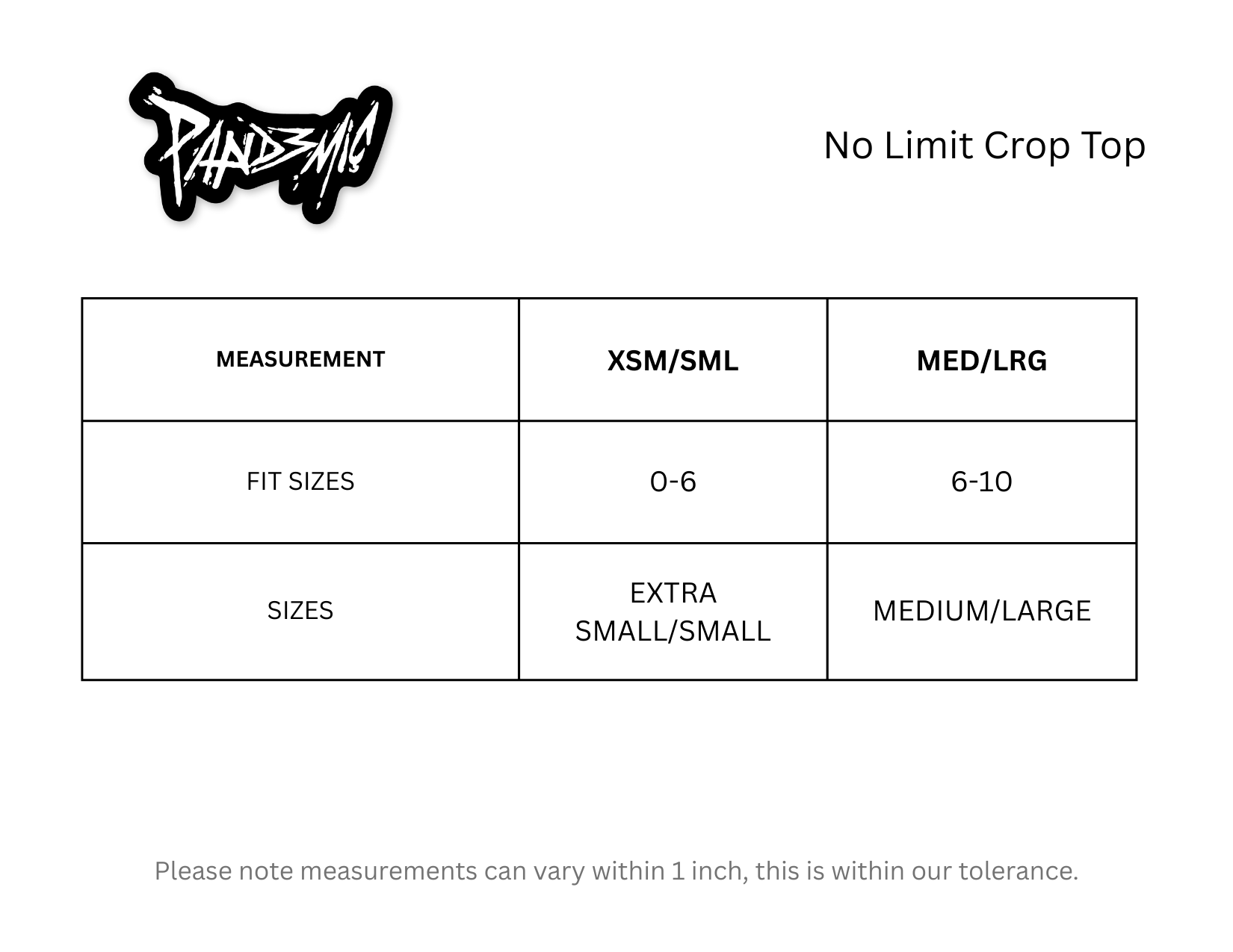 No Limit Crop Top in Noir