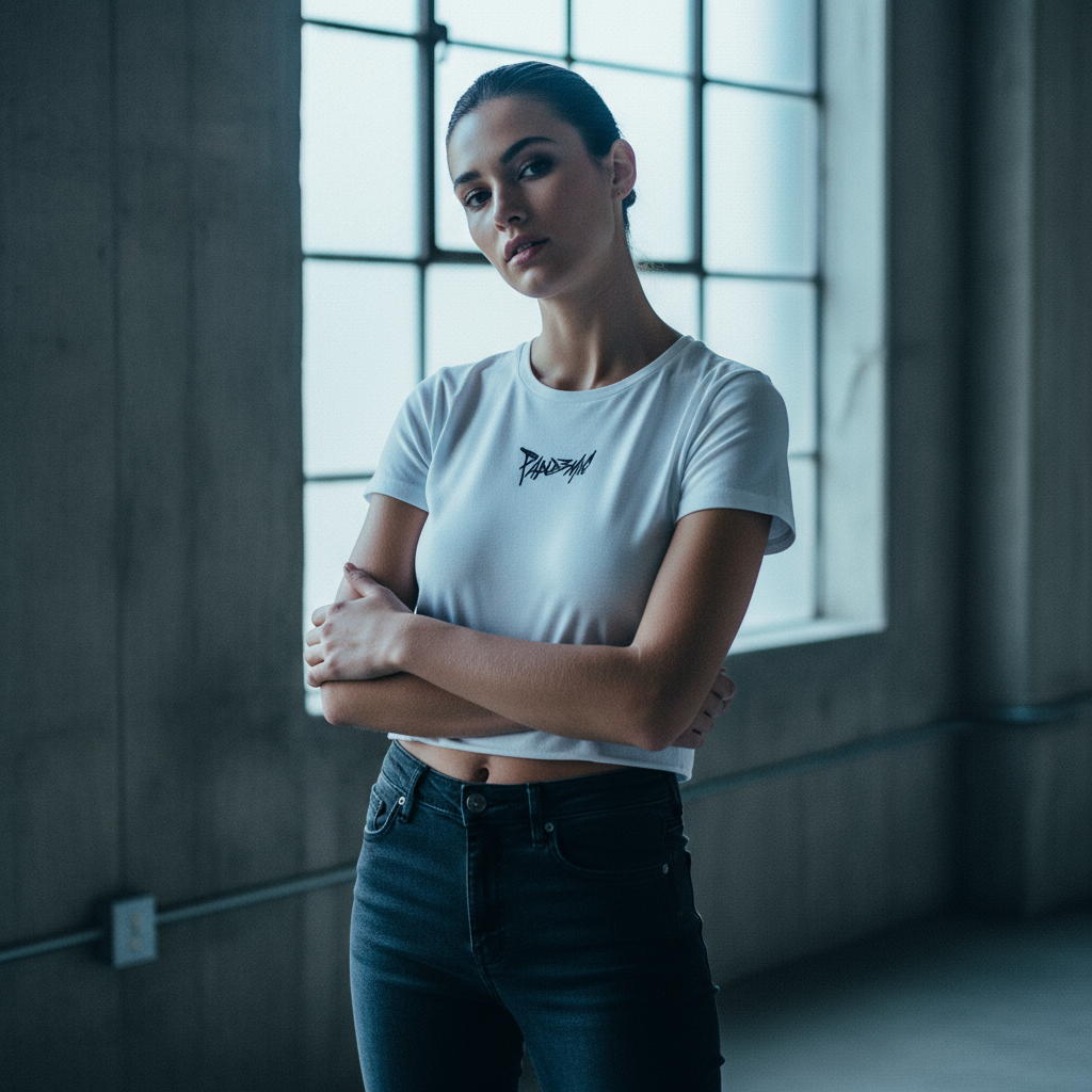 No Limit Crop Top in White