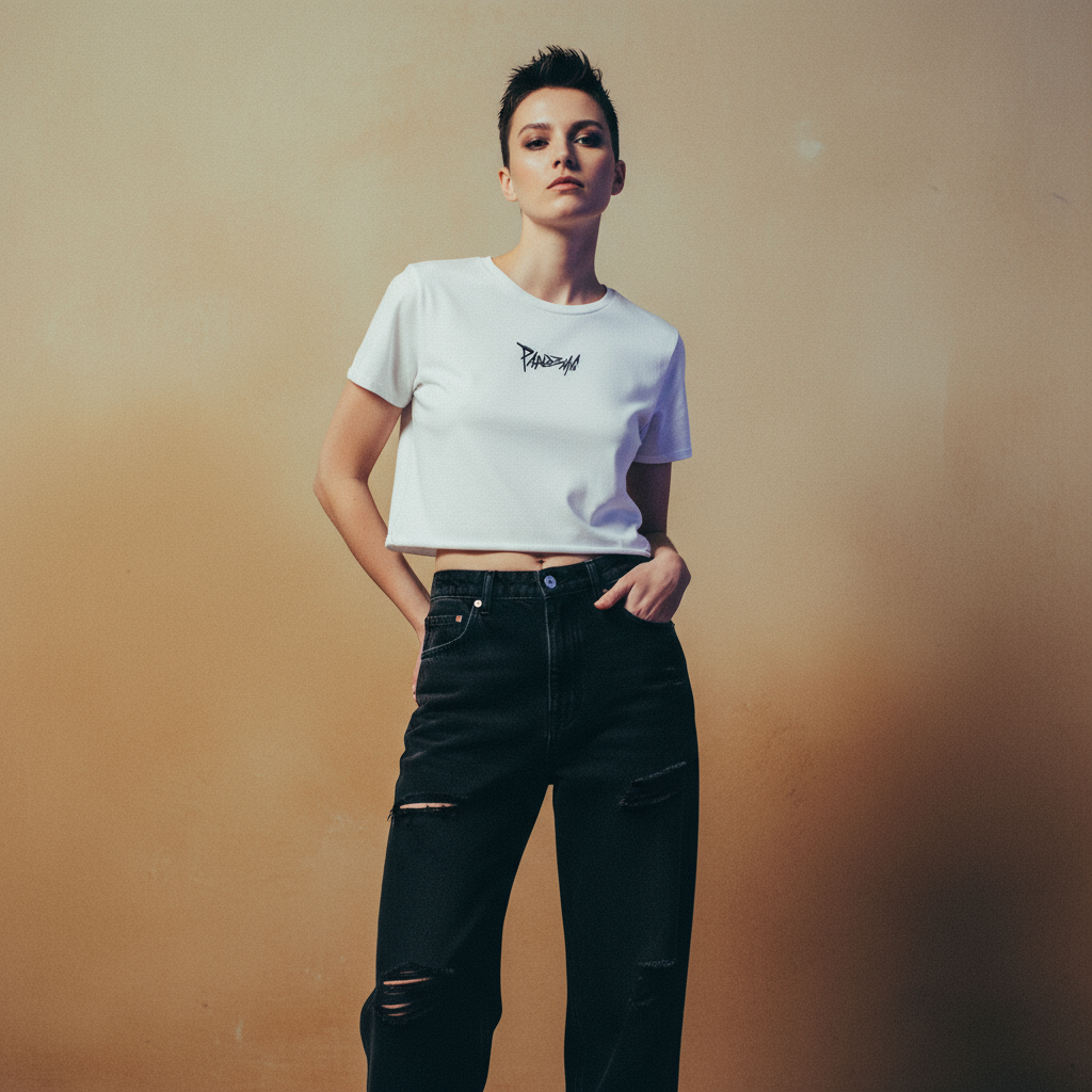 No Limit Crop Top in White