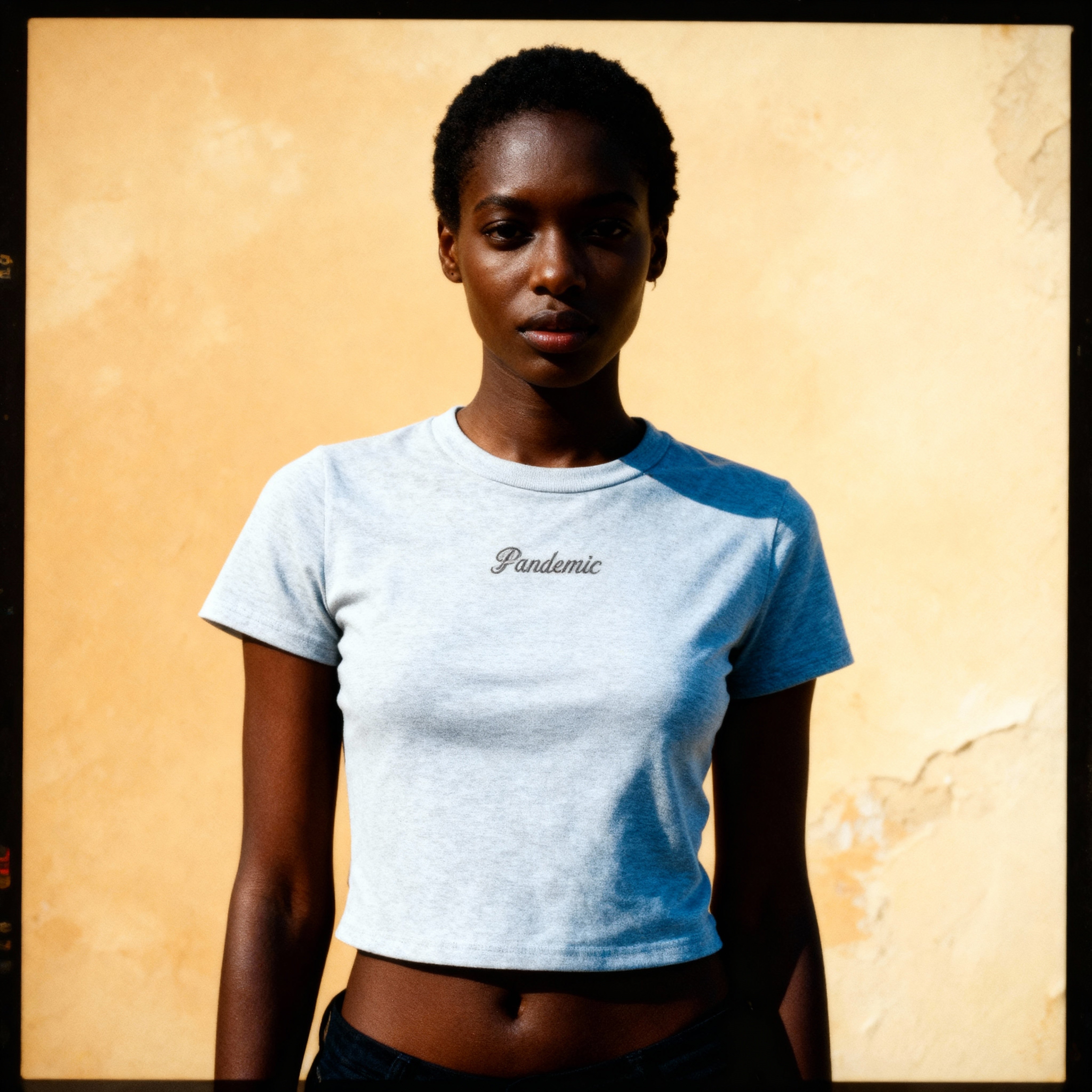 No Limit Micro Rib Baby Tee in Bone