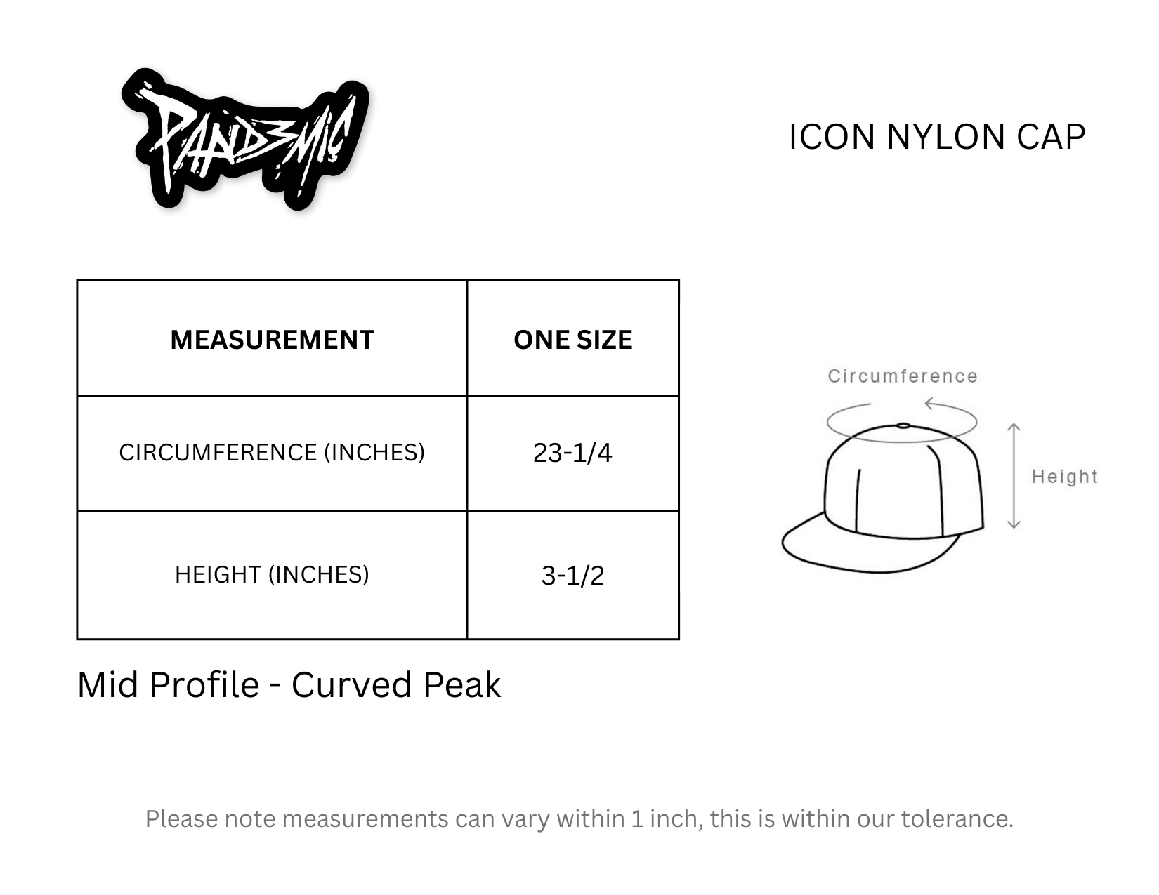 Icon Nylon Cap in Noir